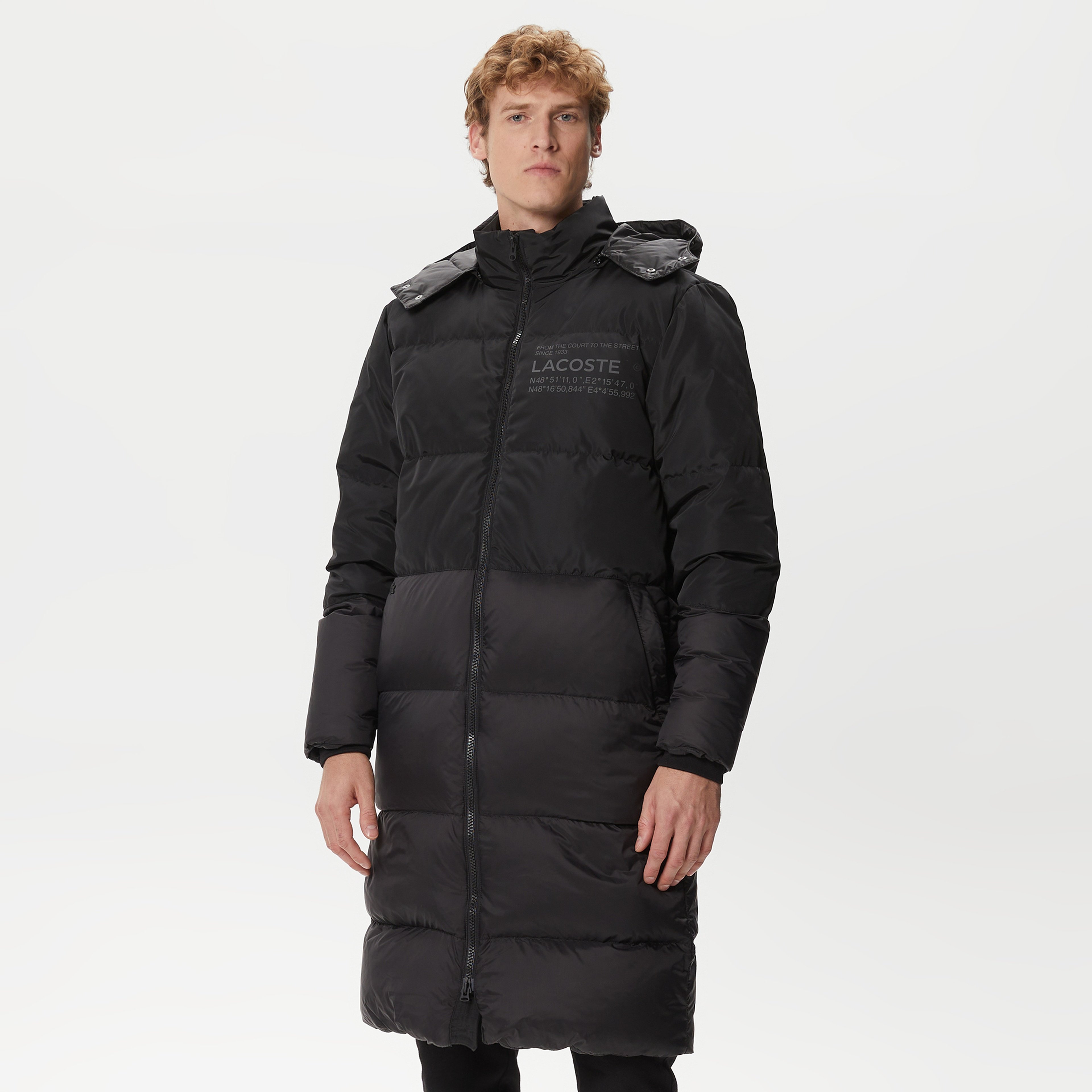 Lacoste Erkek Siyah Mont