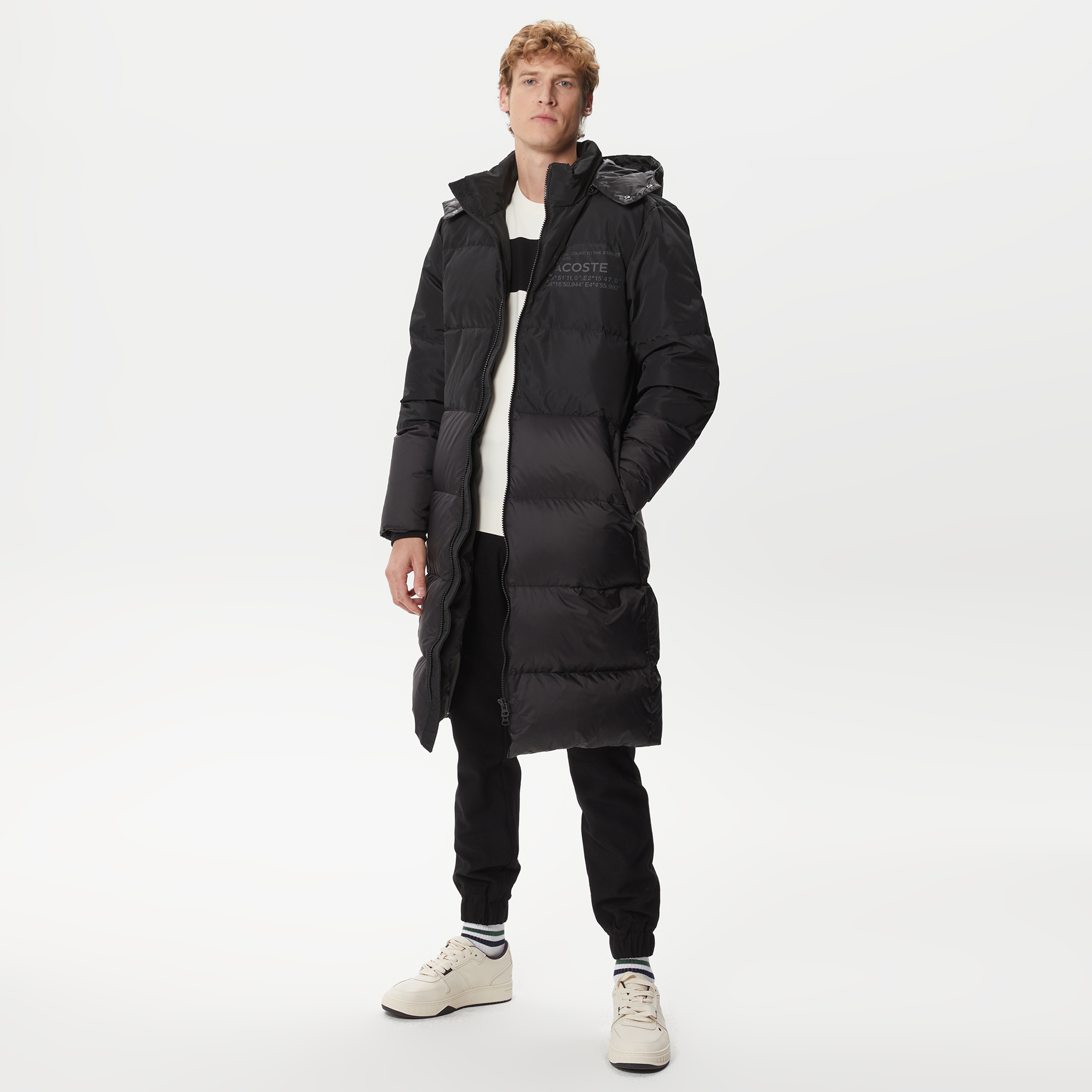 Lacoste Erkek Siyah Mont