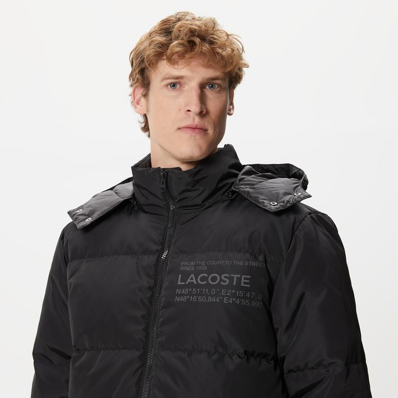 Lacoste Erkek Siyah Mont