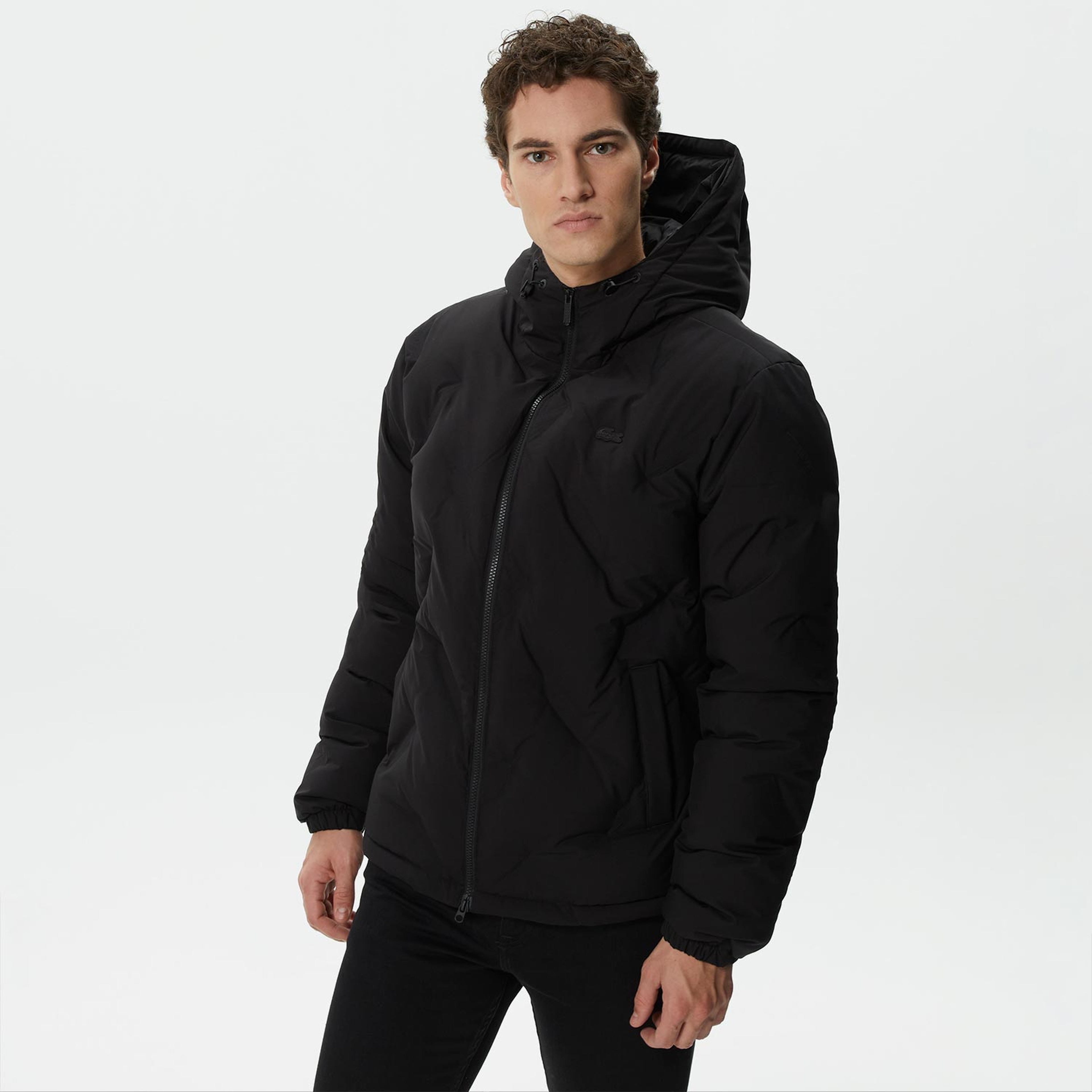Lacoste Erkek Siyah Mont