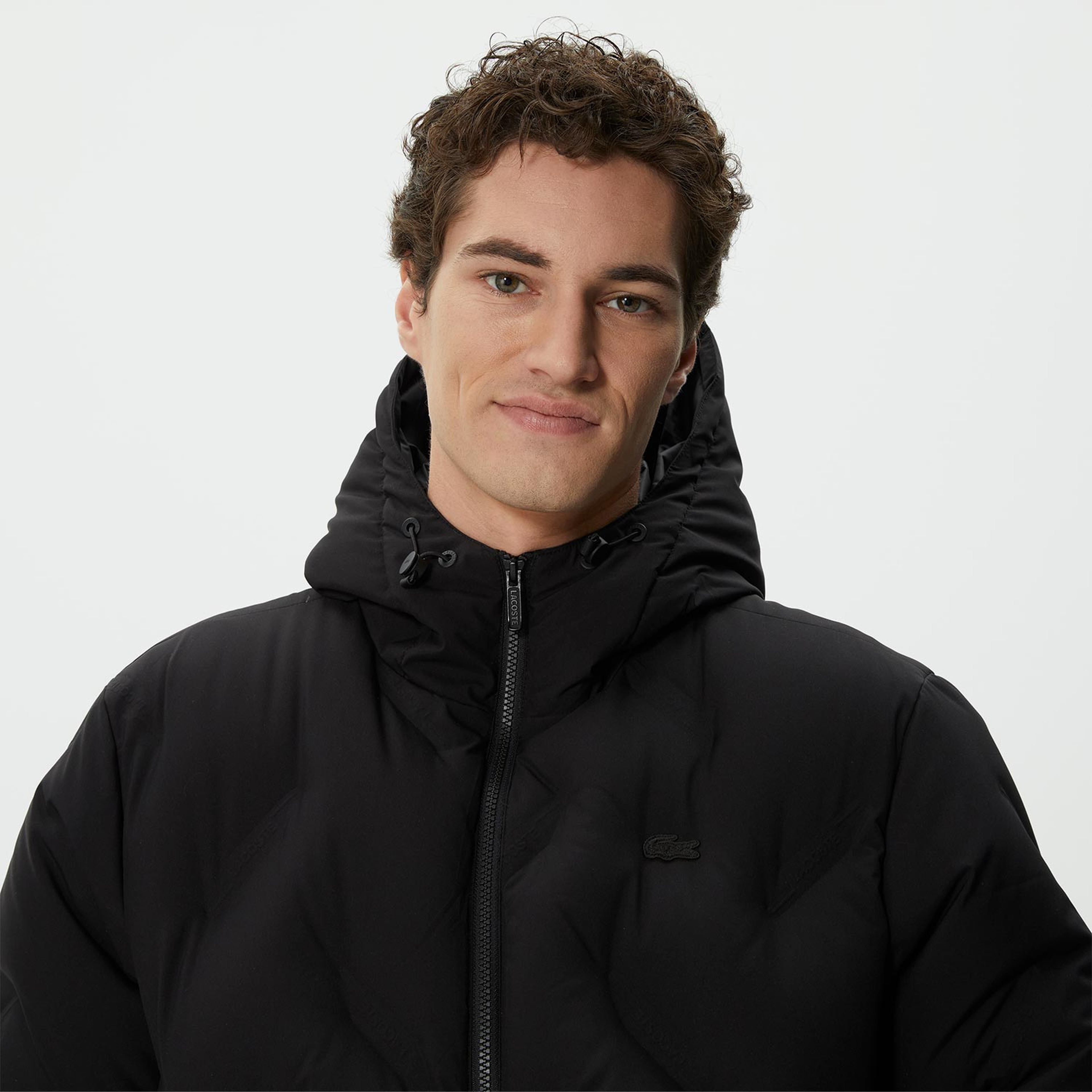 Lacoste Erkek Siyah Mont