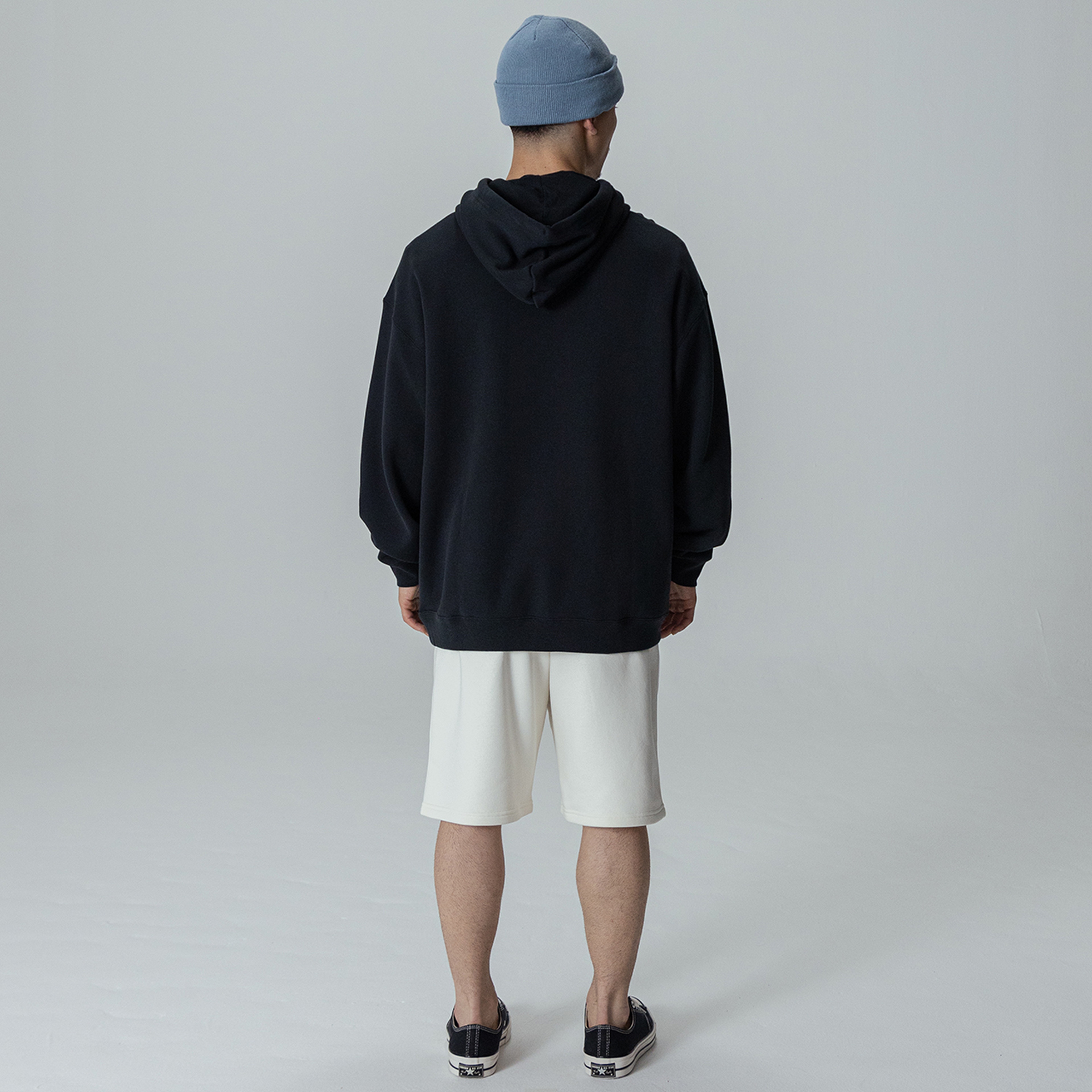 Converse Ssnl Elevated Logo Graphic Erkek Siyah Hoodie