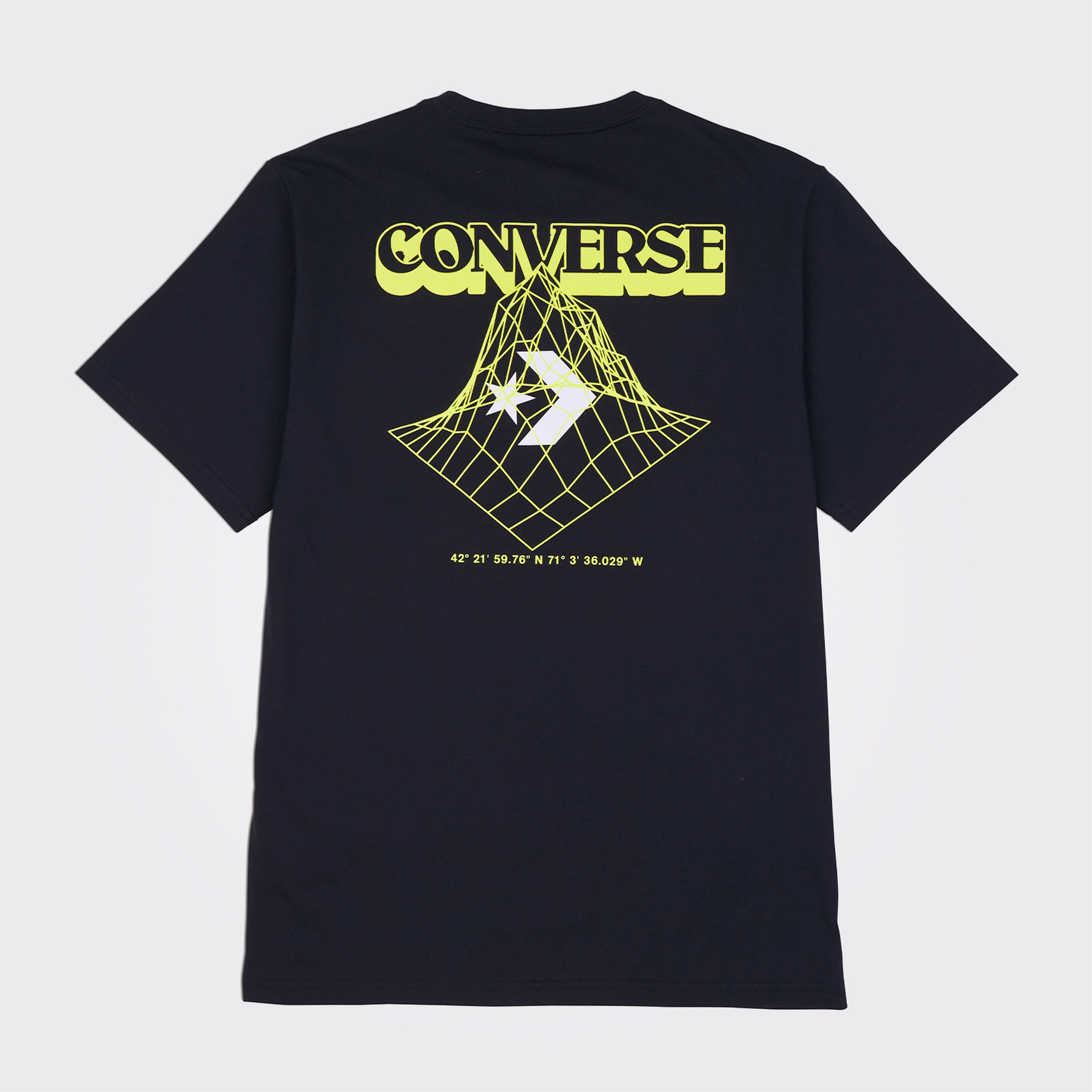 Converse Hand Drawn Mountain Graphic Erkek Siyah T-Shirt