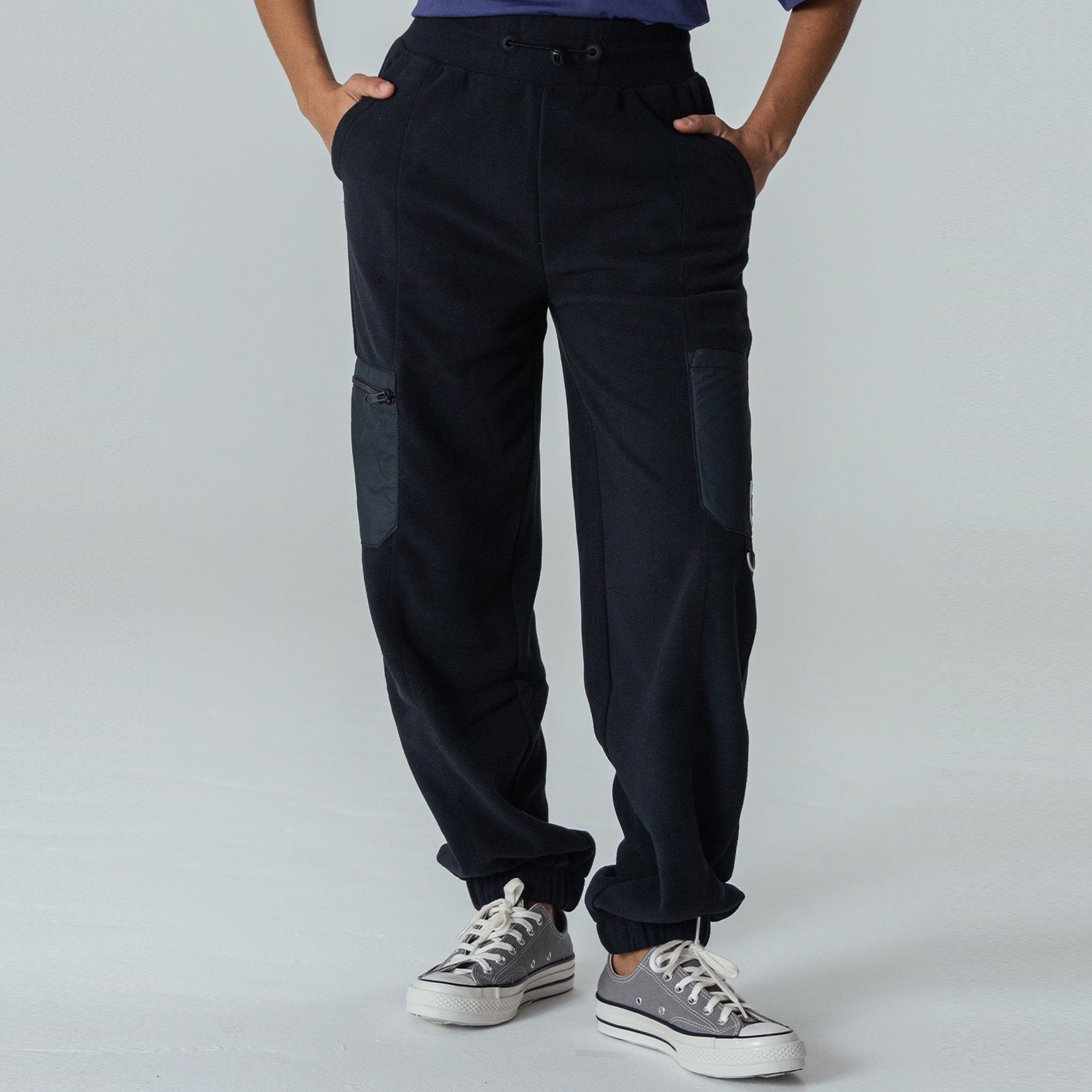 Converse Polar Fleece  Kadın Siyah Pantolon