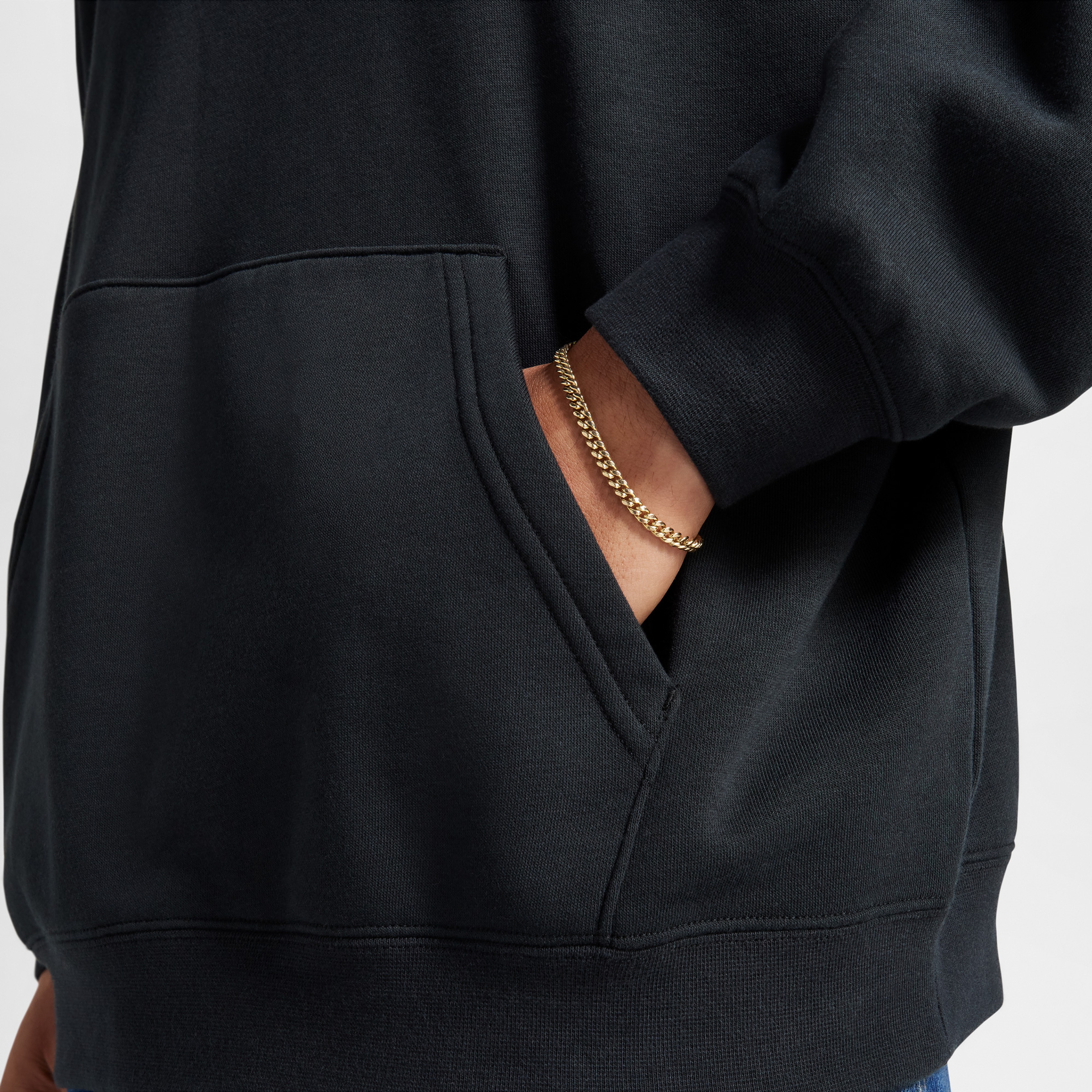 Converse Cc Elevated Logo Graphic Os  Erkek Siyah Hoodie