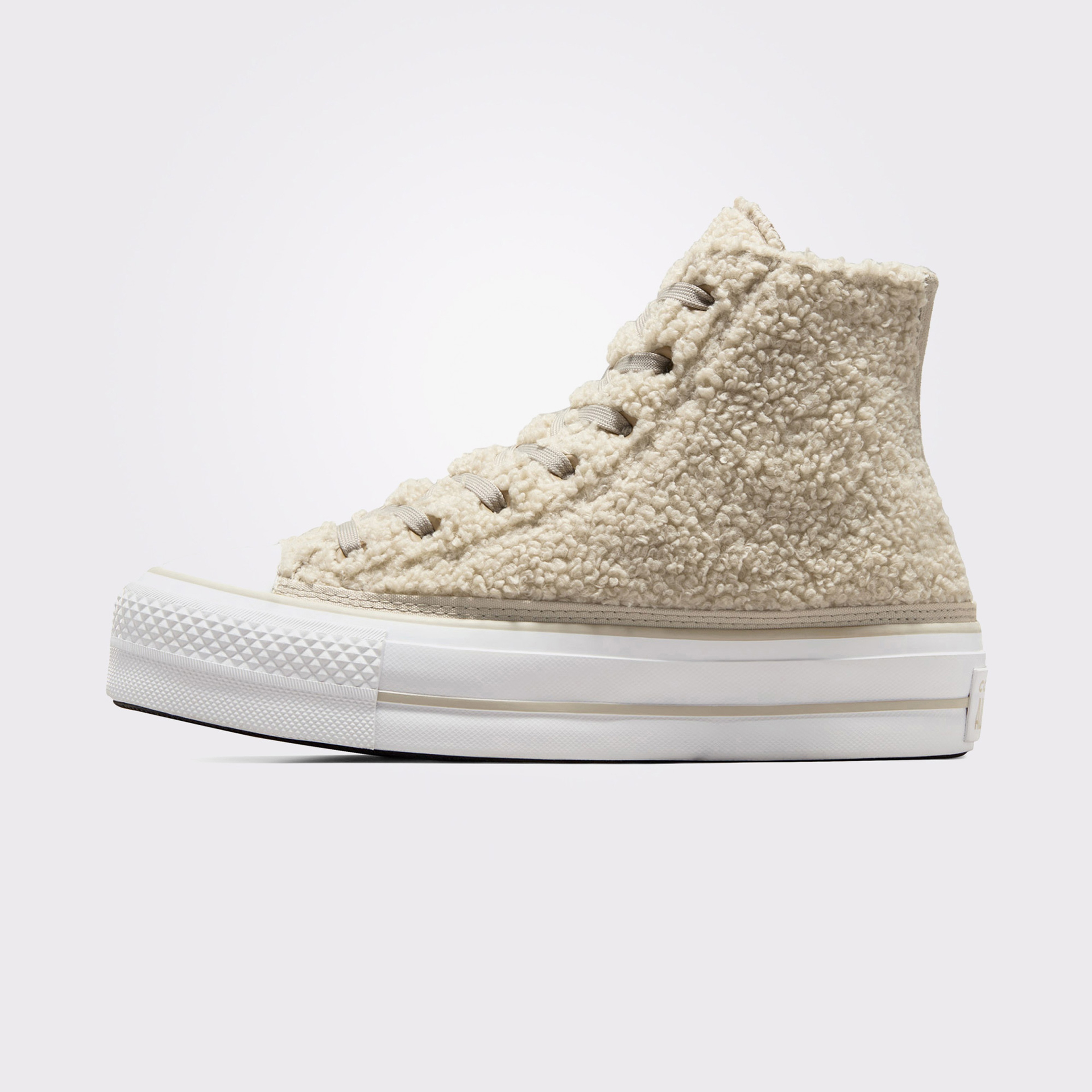Converse Chuck Taylor All Star Lift Platform Warm Winter Unisex Bej/Siyah Sneaker