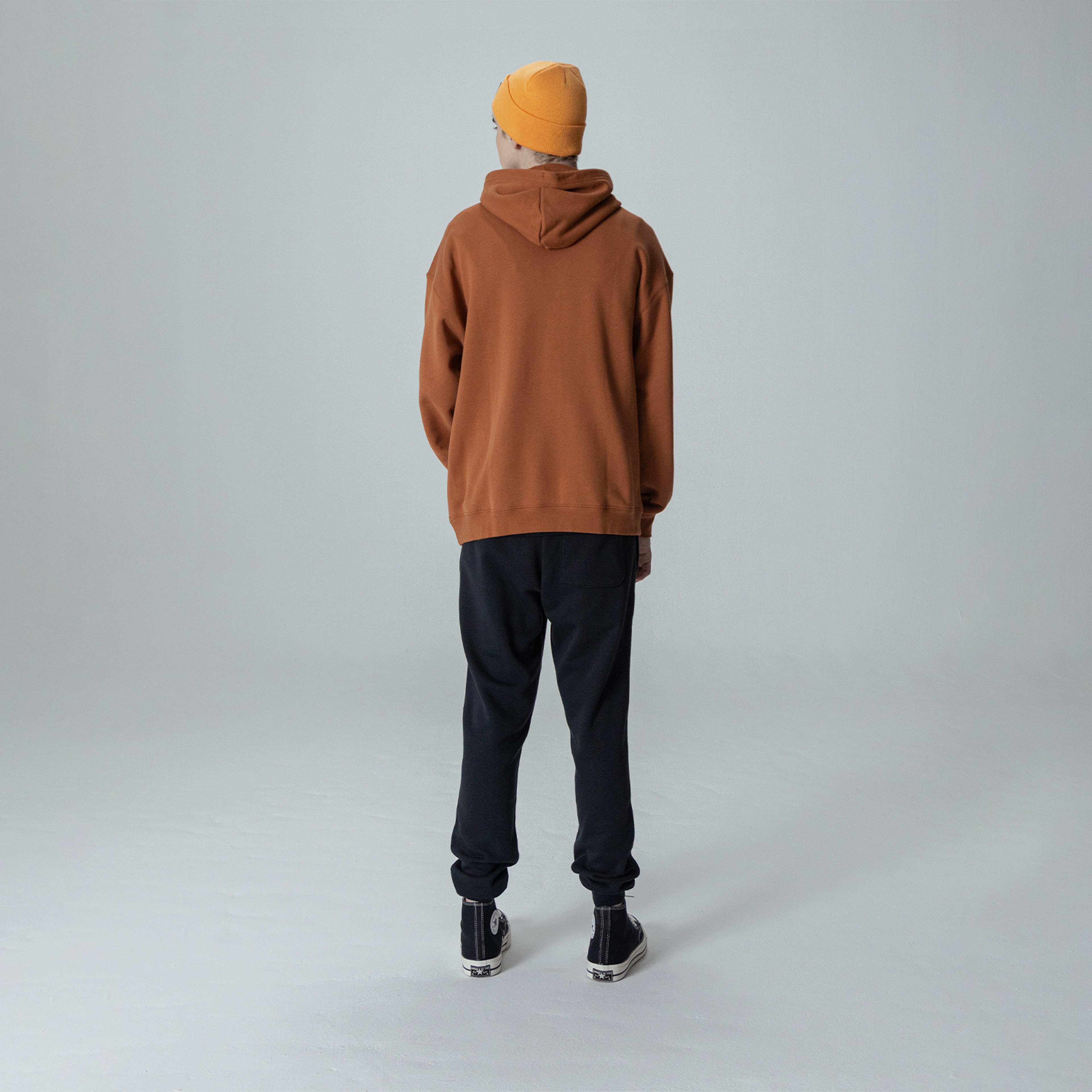 Converse Ssnl Elevated Logo Graphic Erkek Kahverengi Hoodie