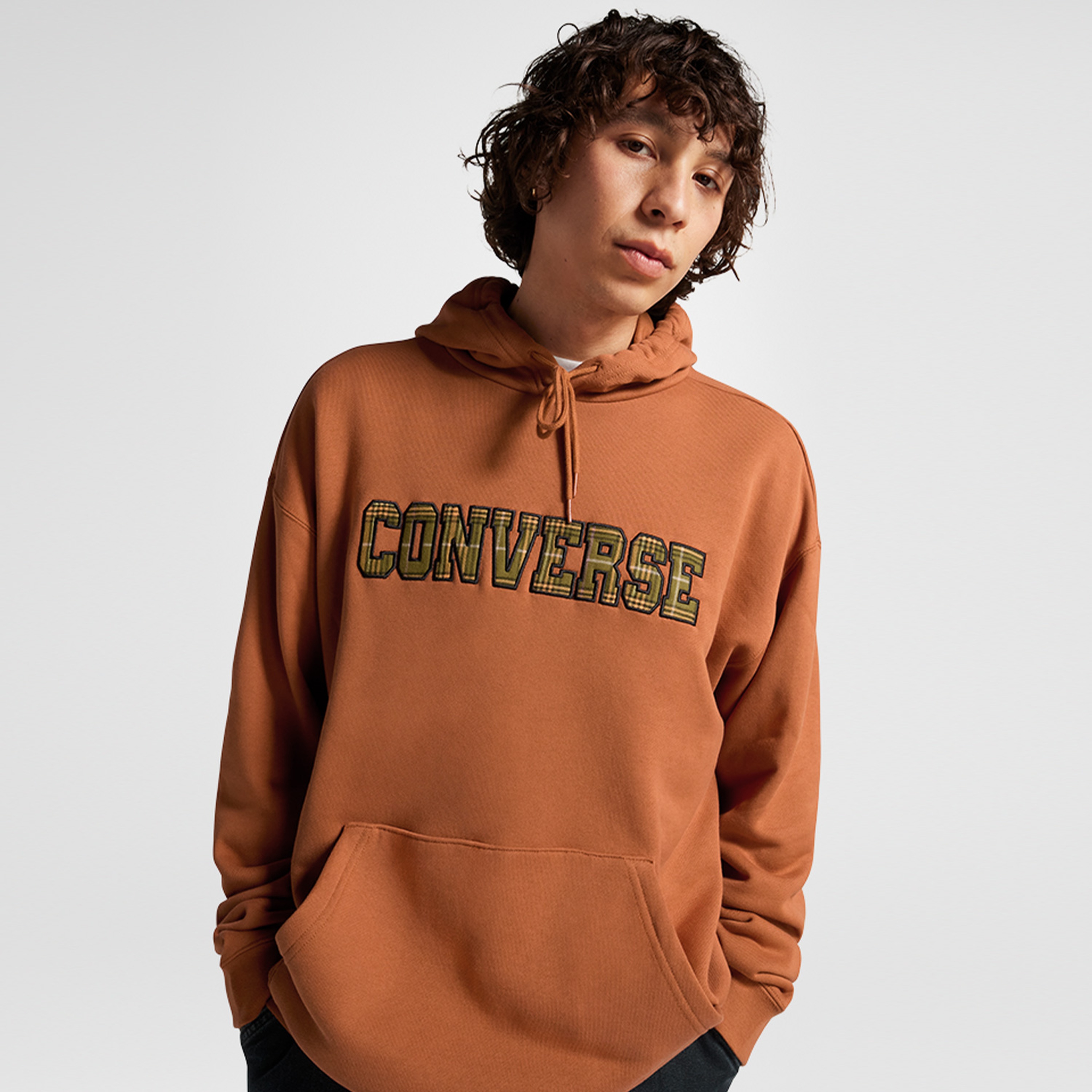 Converse Ssnl Elevated Logo Graphic Erkek Turuncu Hoodie
