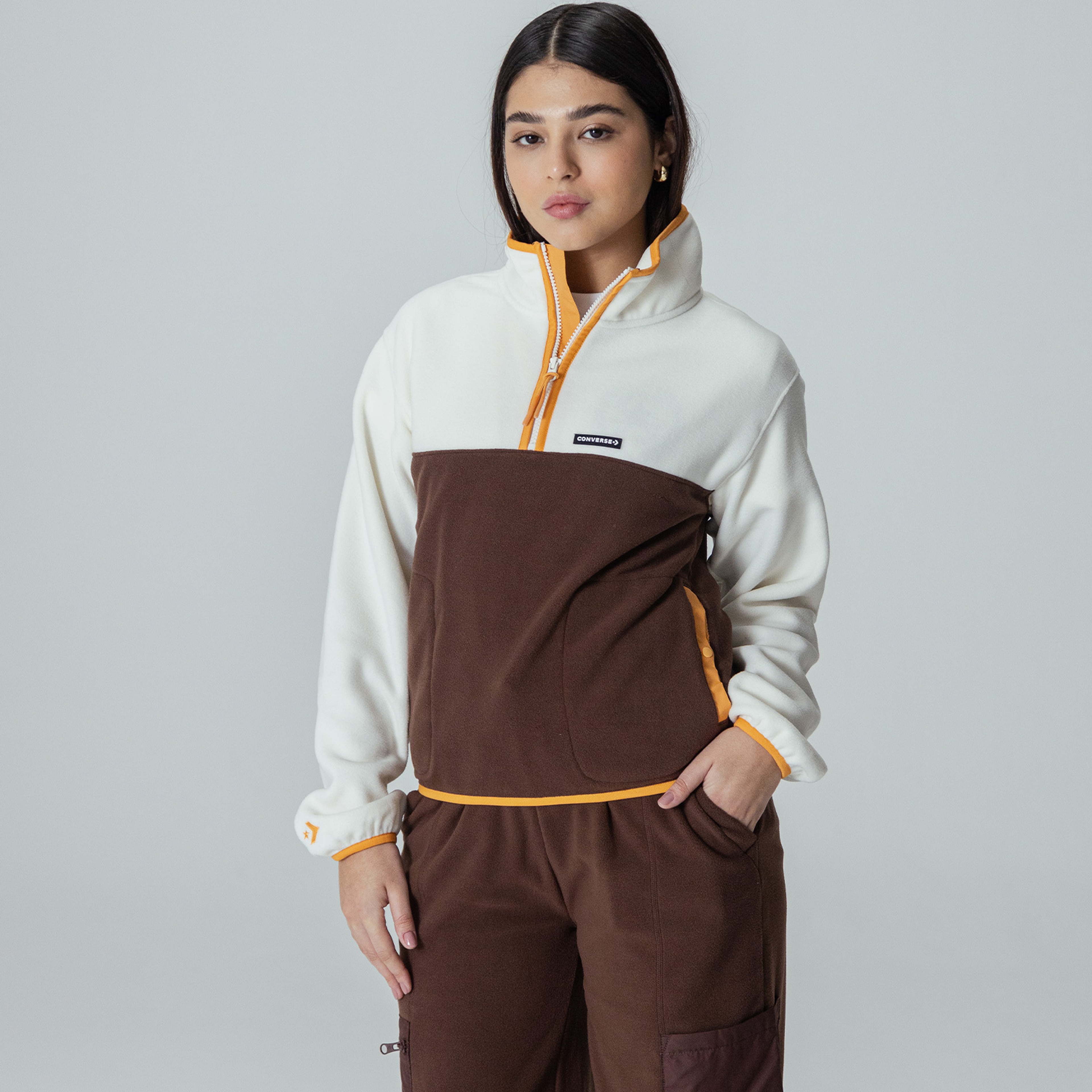 Converse Counter Polar Kadın Beyaz Sweatshirt