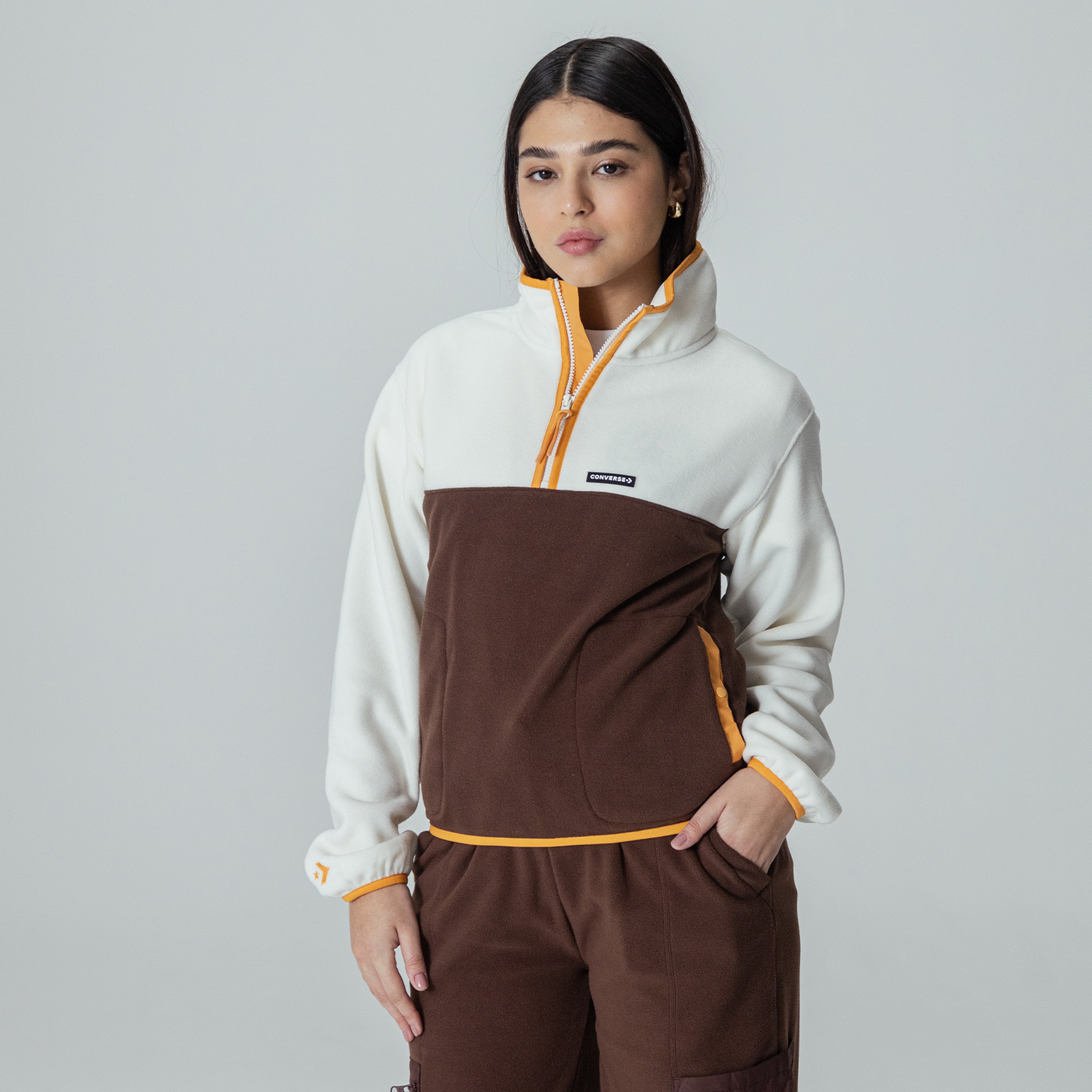 Converse Counter Polar Kadın Beyaz Sweatshirt