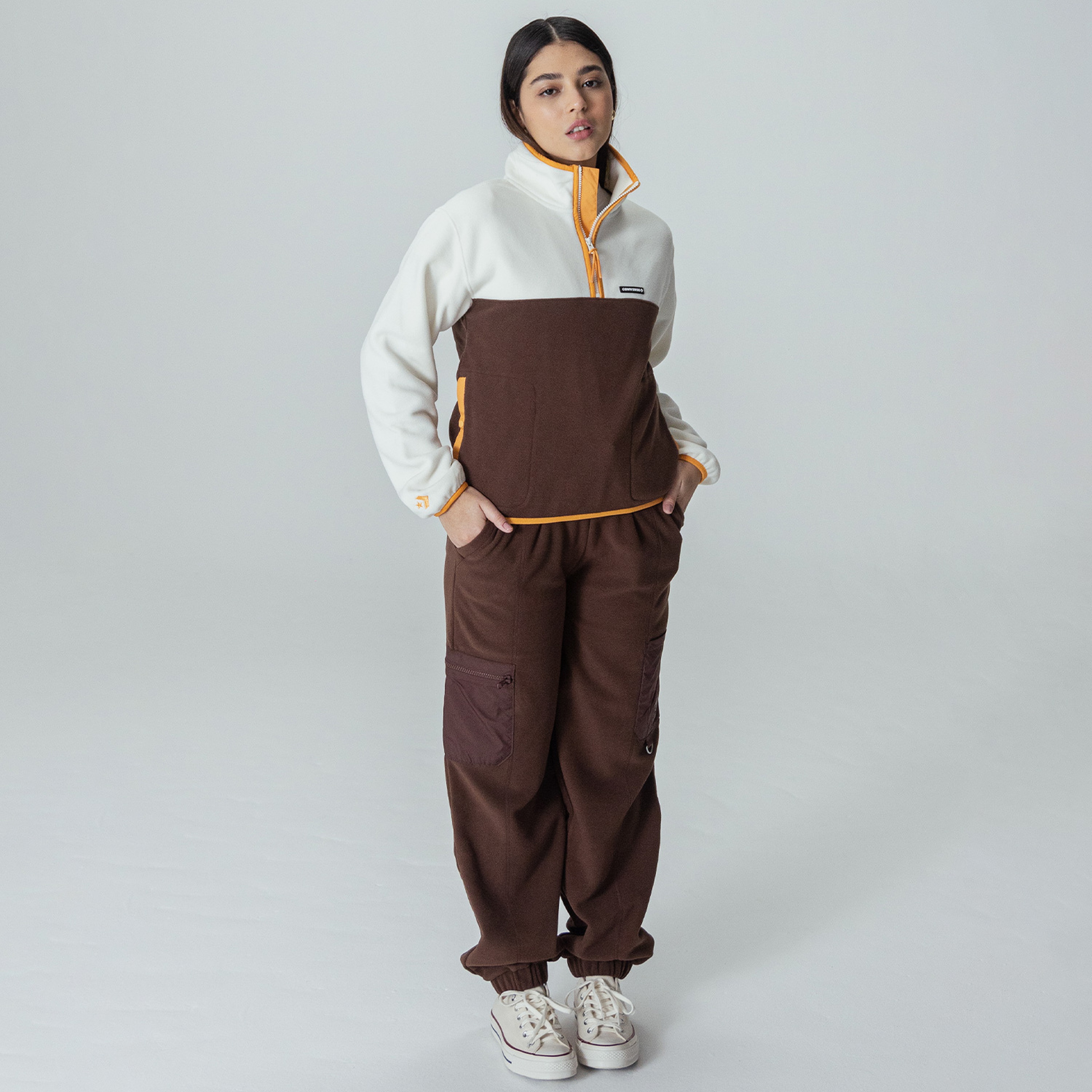 Converse Counter Polar Kadın Beyaz Sweatshirt