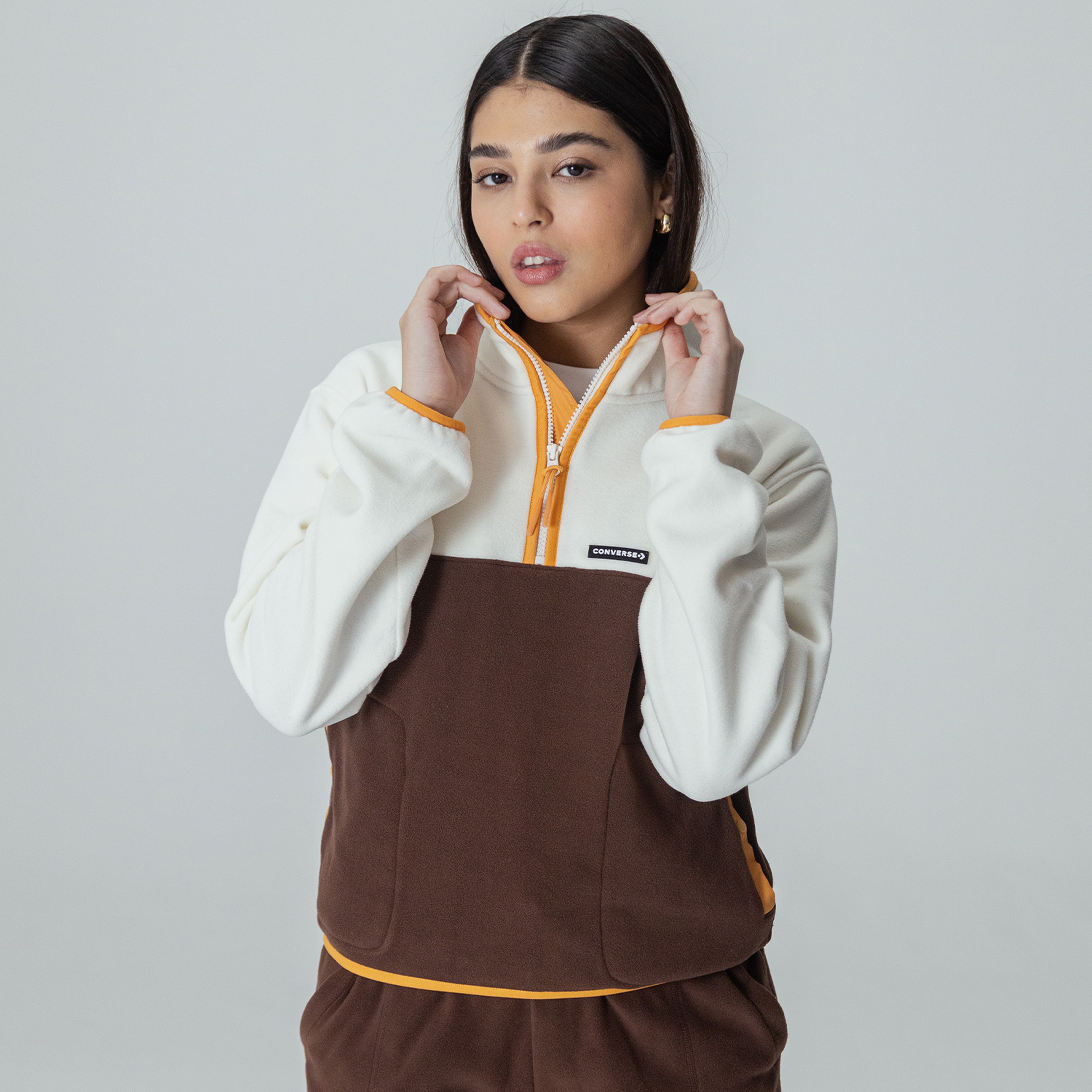 Converse Counter Polar Kadın Beyaz Sweatshirt