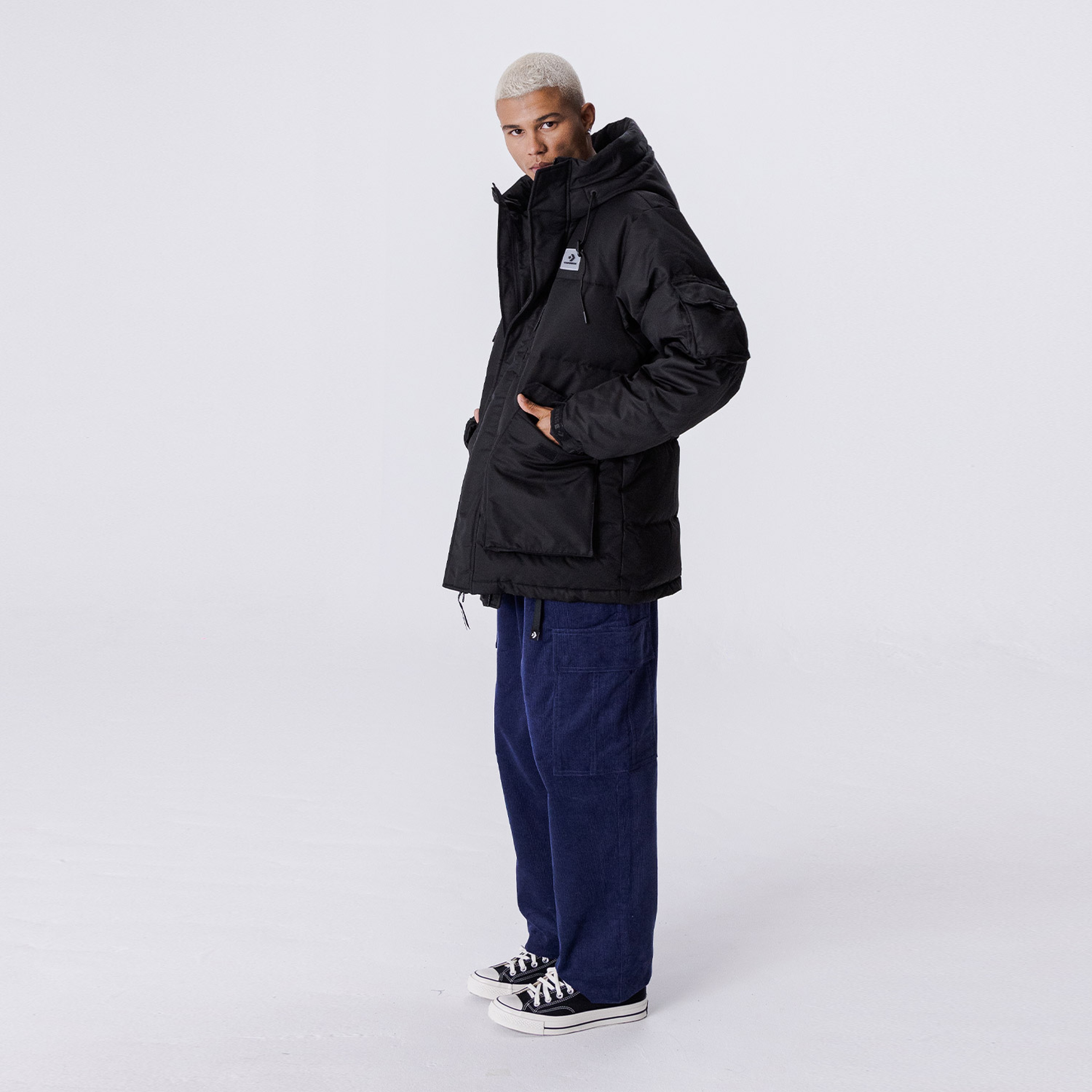 Converse Premium Long Down Rpc Erkek Siyah Mont