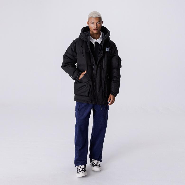 Converse Premium Long Down Rpc Erkek Siyah Mont