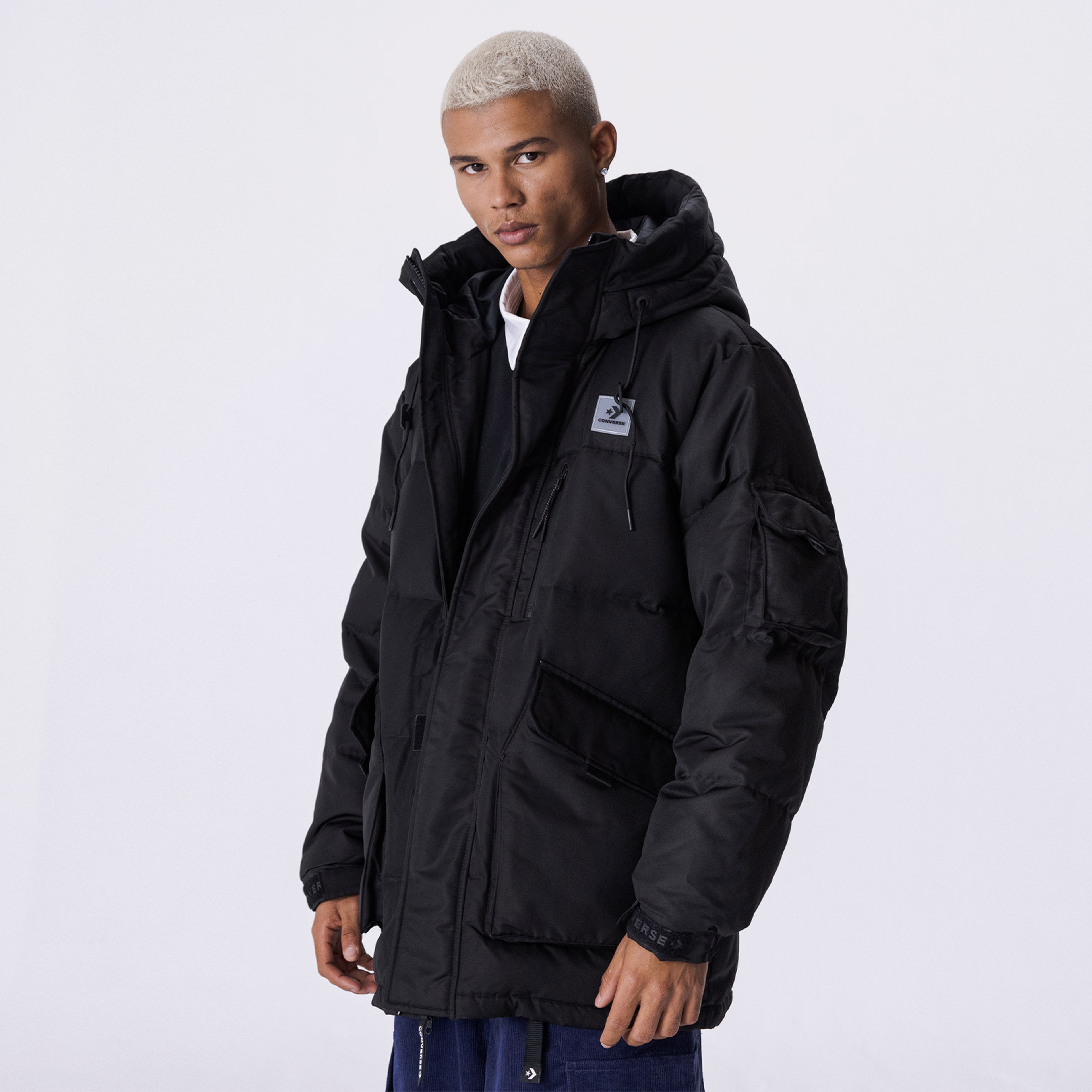 Converse Premium Long Down Rpc Erkek Siyah Mont