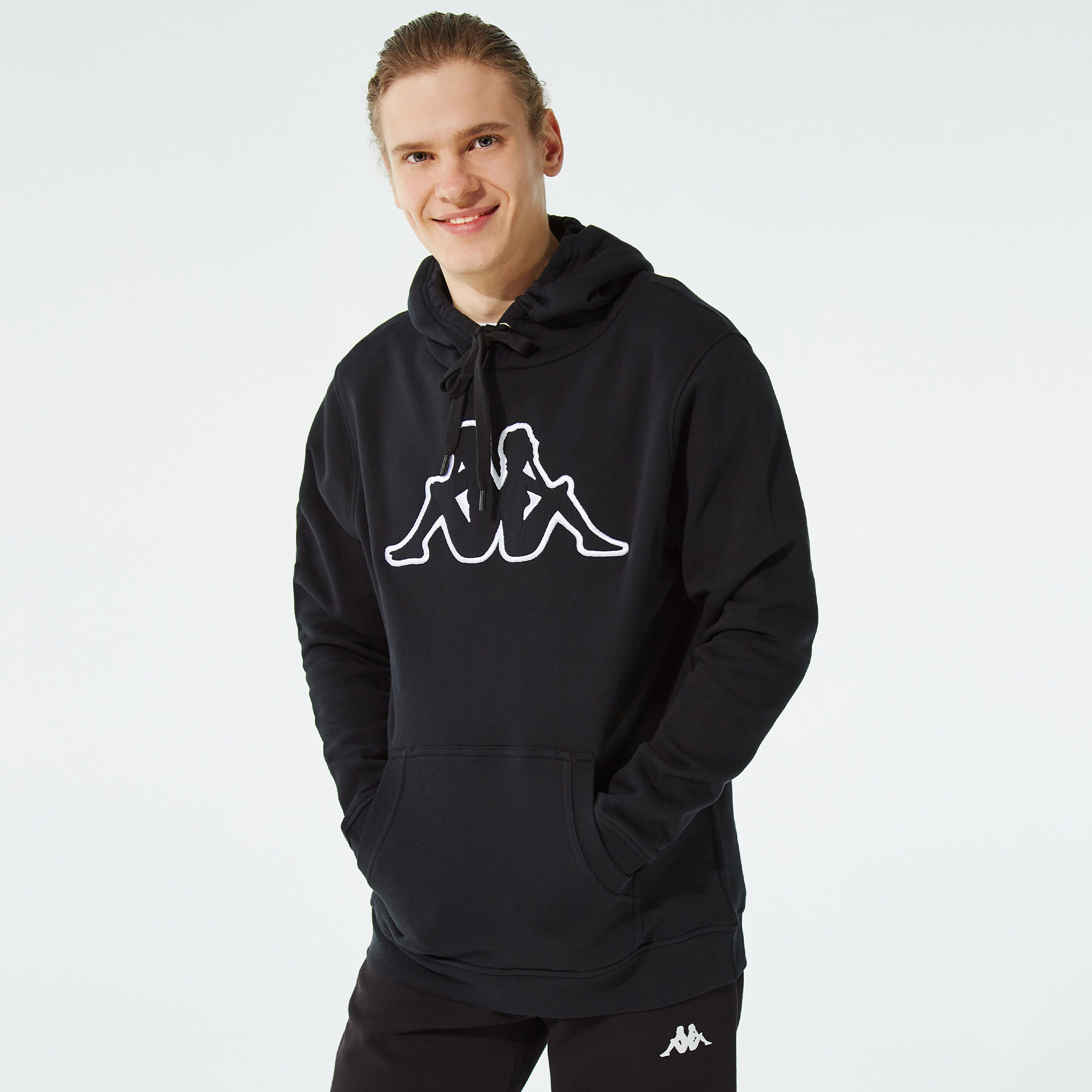 Kappa Erkek Siyah Sweatshirt