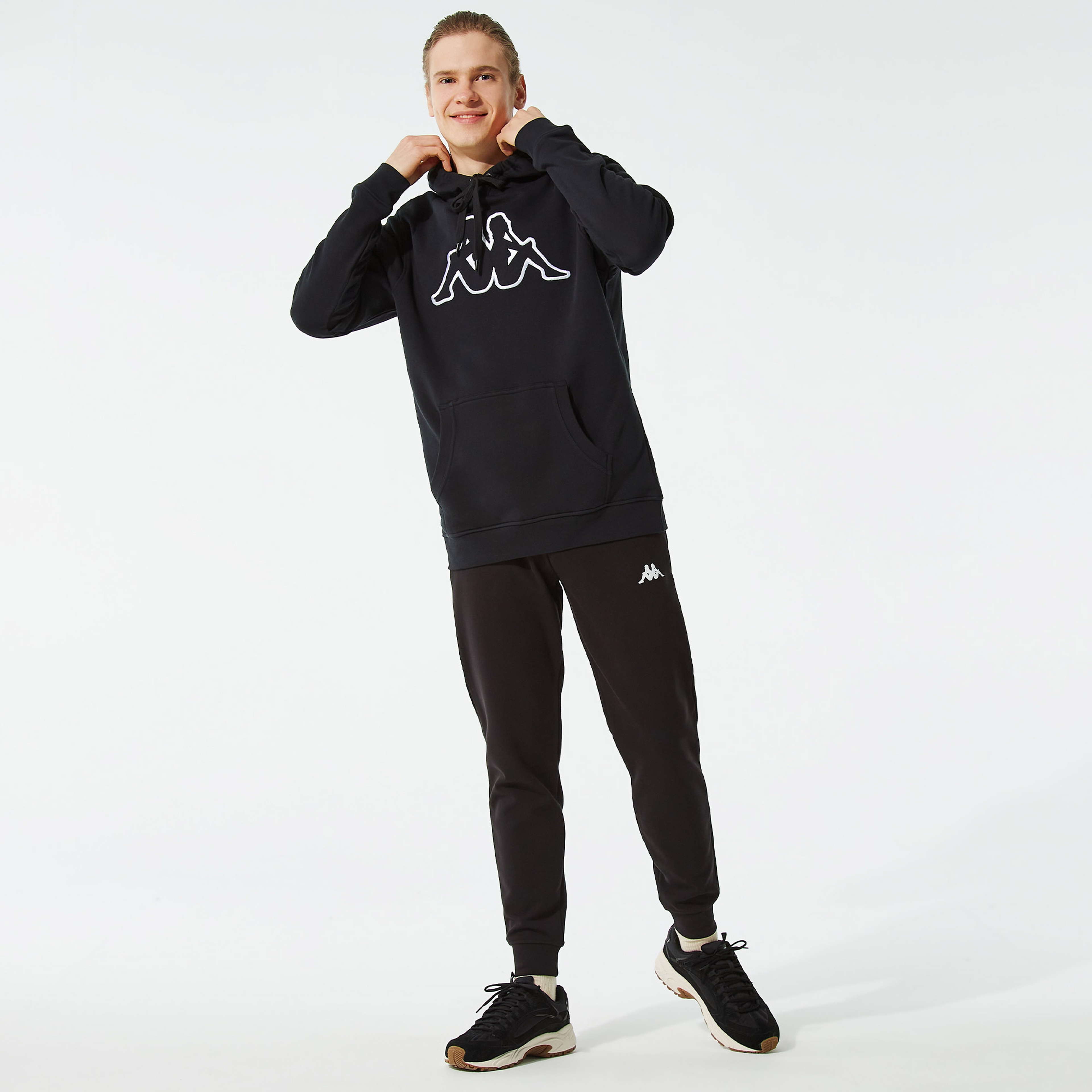 Kappa Erkek Siyah Sweatshirt