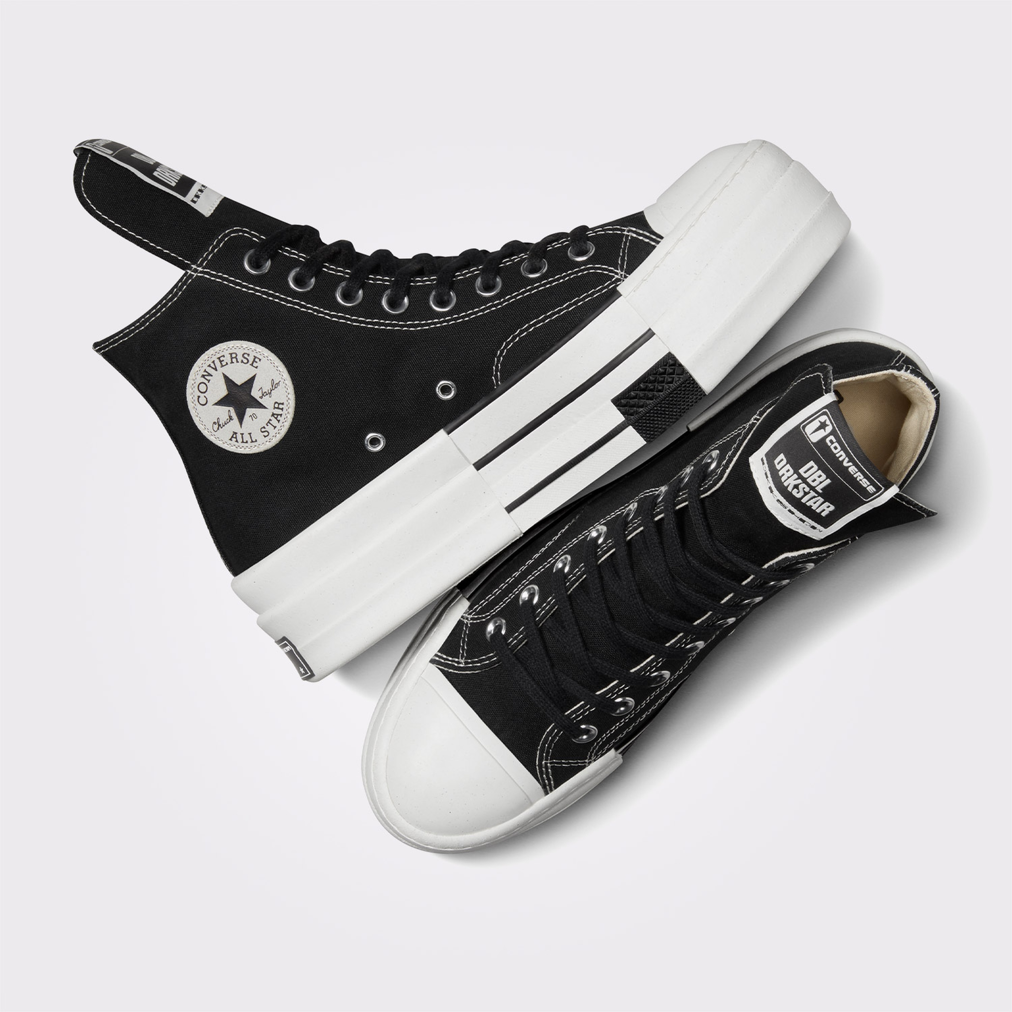 CONVERSE DBL ROCKSTAR ハイカットスニーカー 黒 27cm Converse Dbl Drkstar Hi Unisex Siyah Sneaker42,5A04954C| Occasion