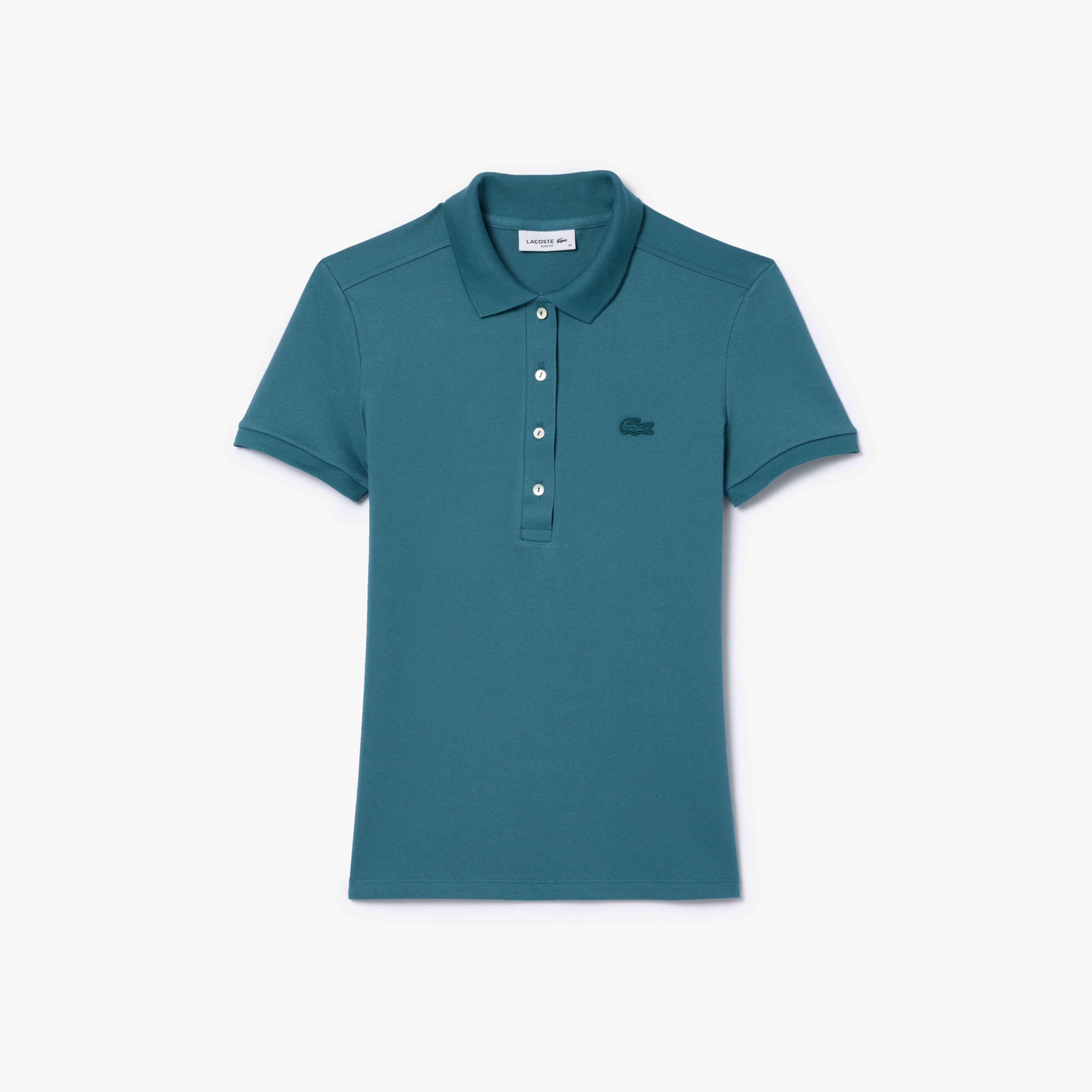 Kadın Slim Fit Mavi Polo