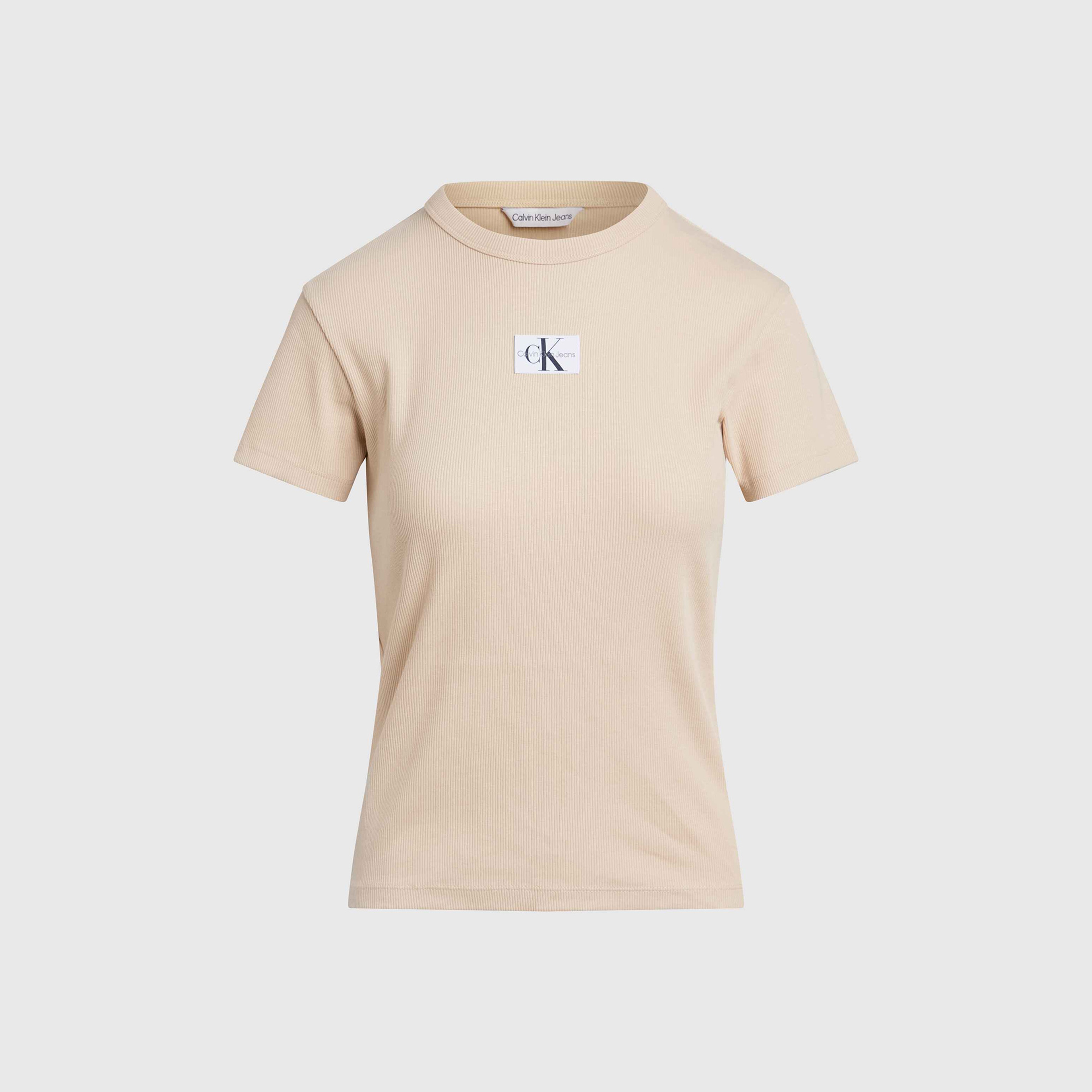 Calvin Klein Kadın Bej Tshirt