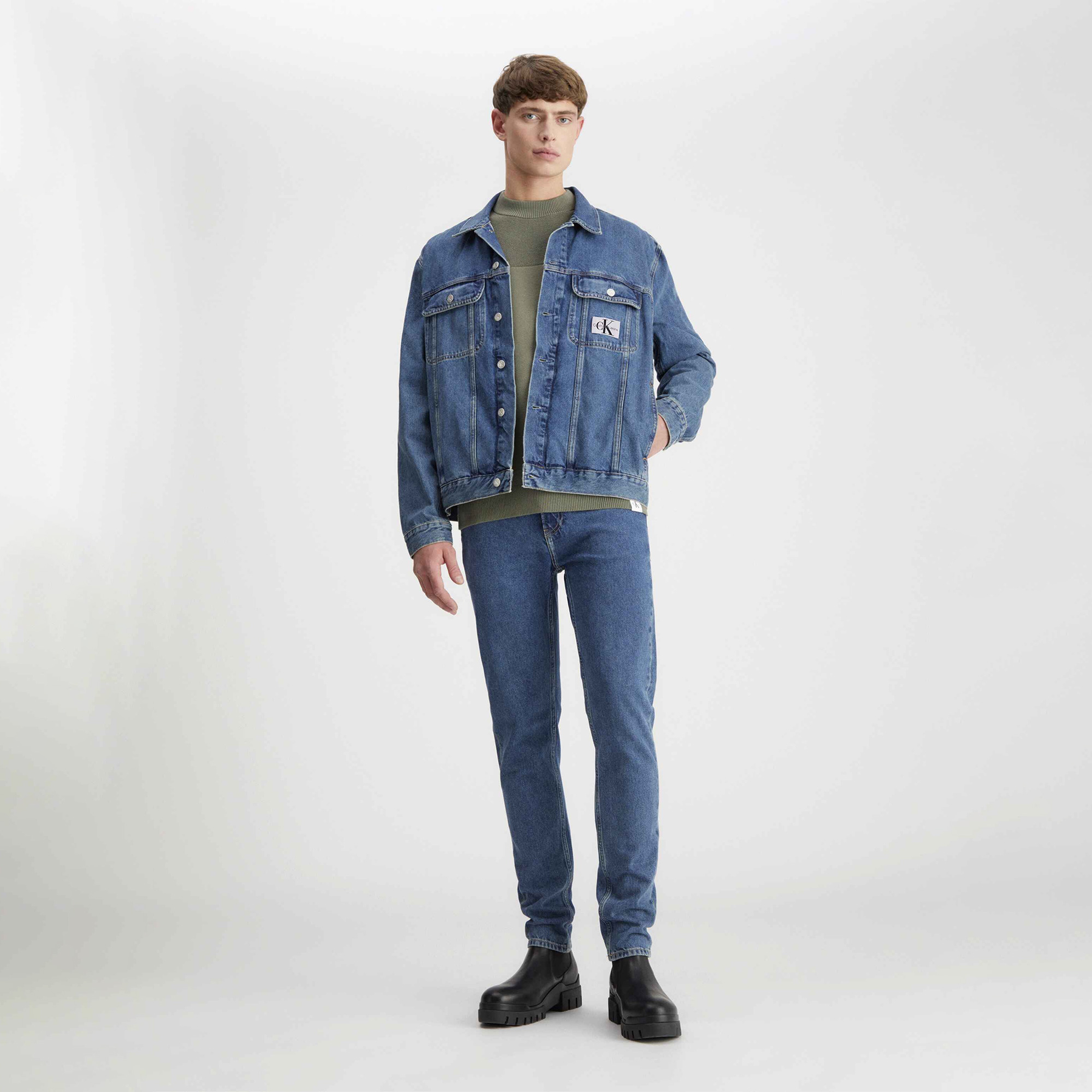 Calvin Klein Erkek Mavi Ceket