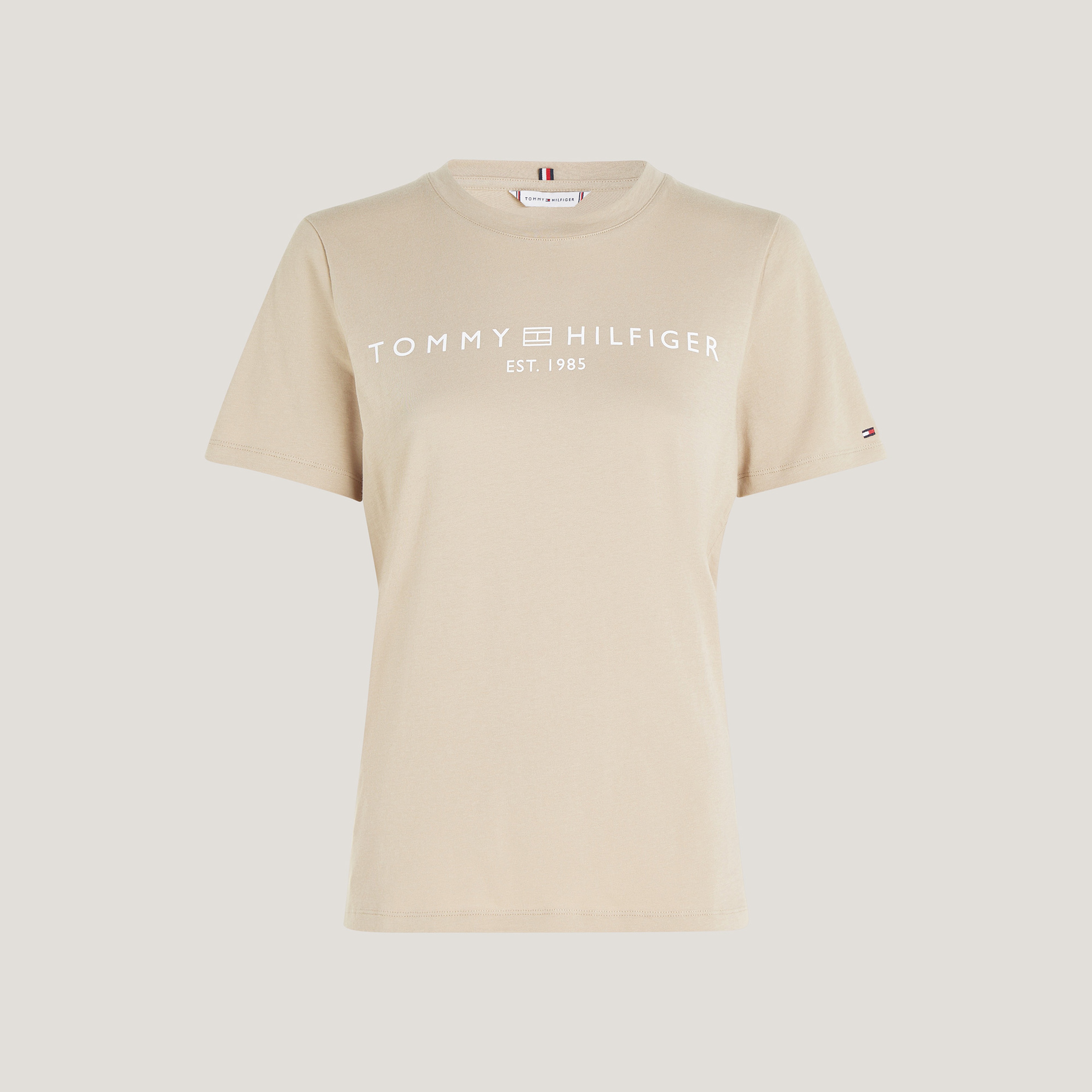 Tommy Hilfiger Kadın Bej Tshirt