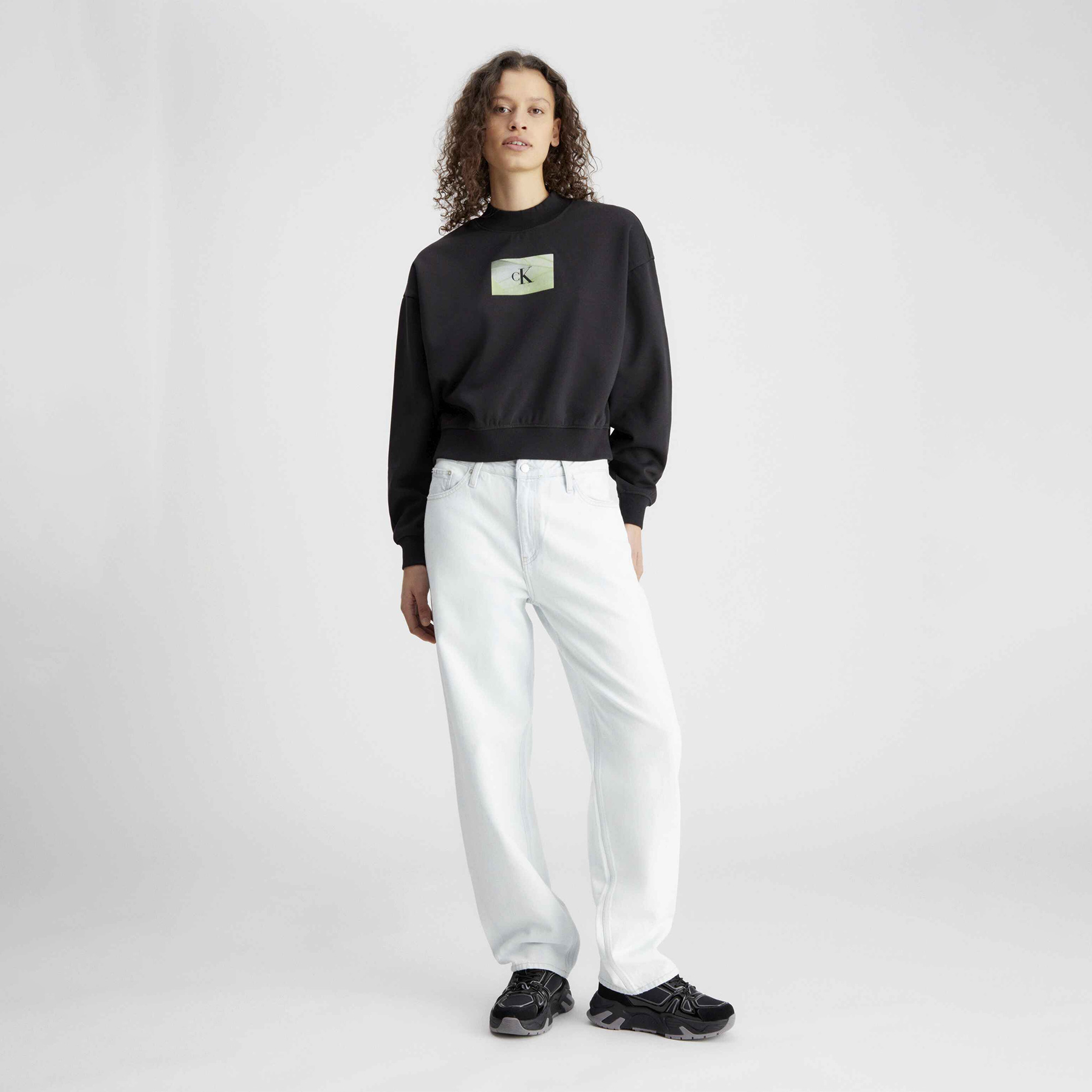 Calvin Klein Kadın Siyah Sweatshirt