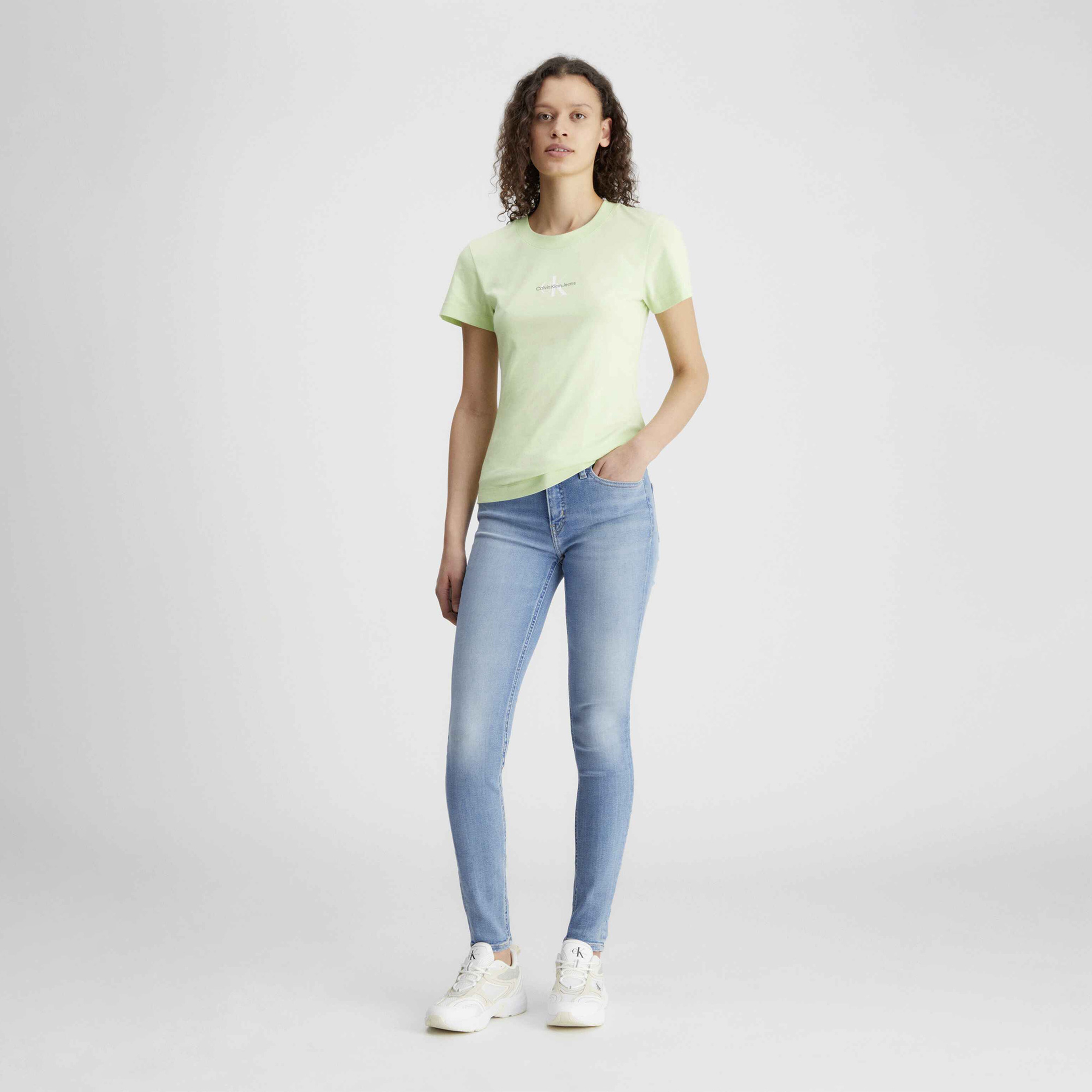 Calvin Klein Kadın Yeşil Tshirt