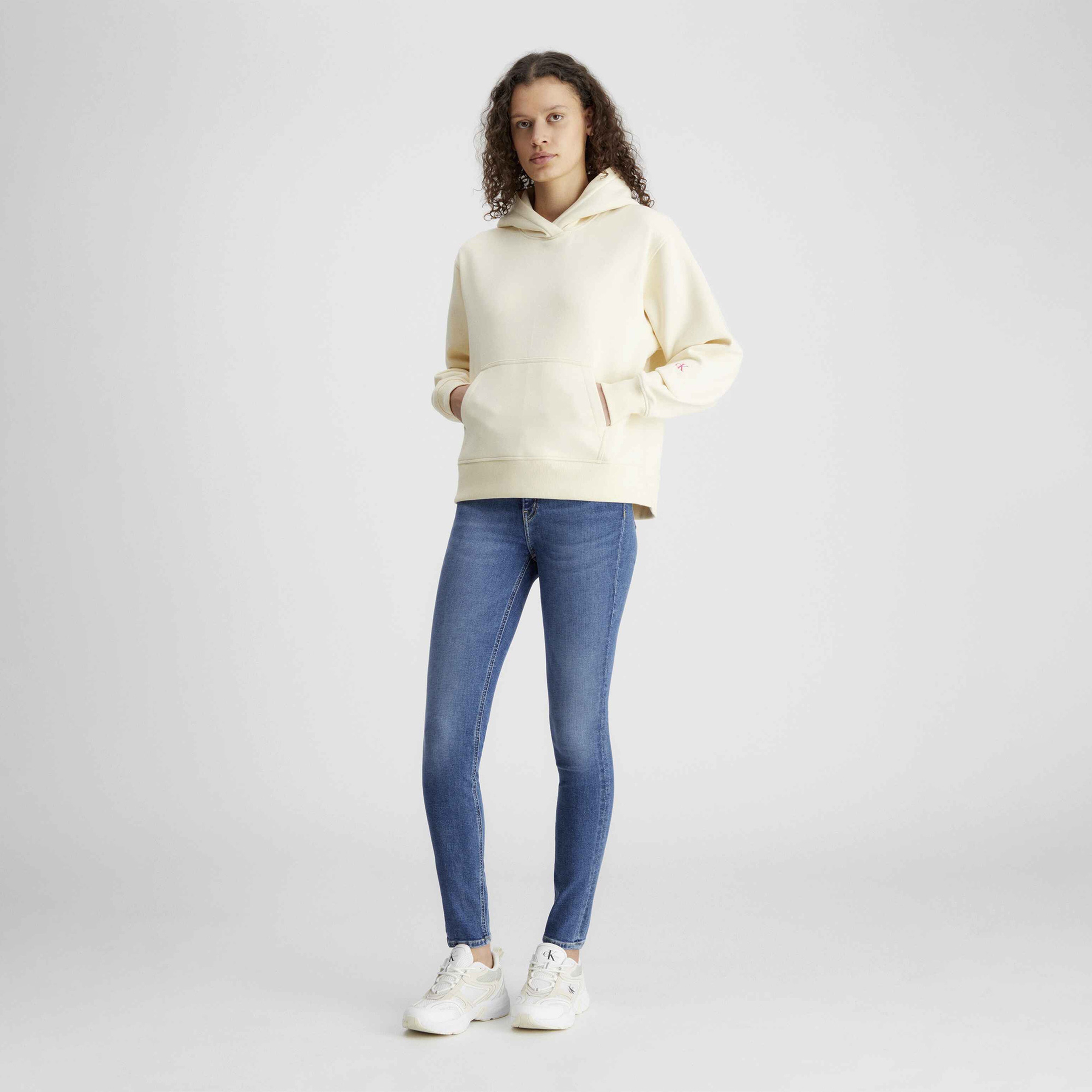 Calvin Klein Kadın Sarı Sweatshirt