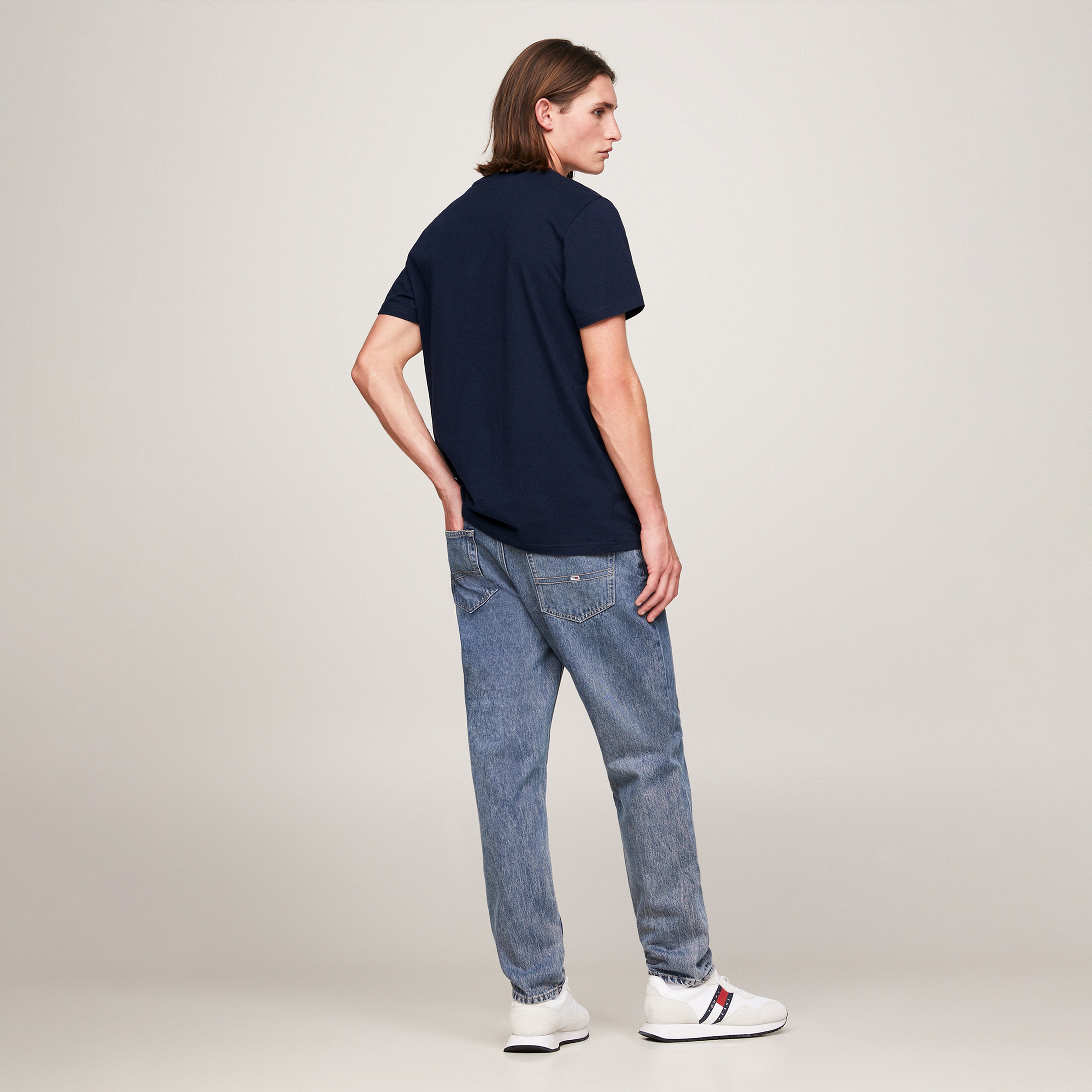 Tommy Hilfiger Erkek Mavi Tshirt