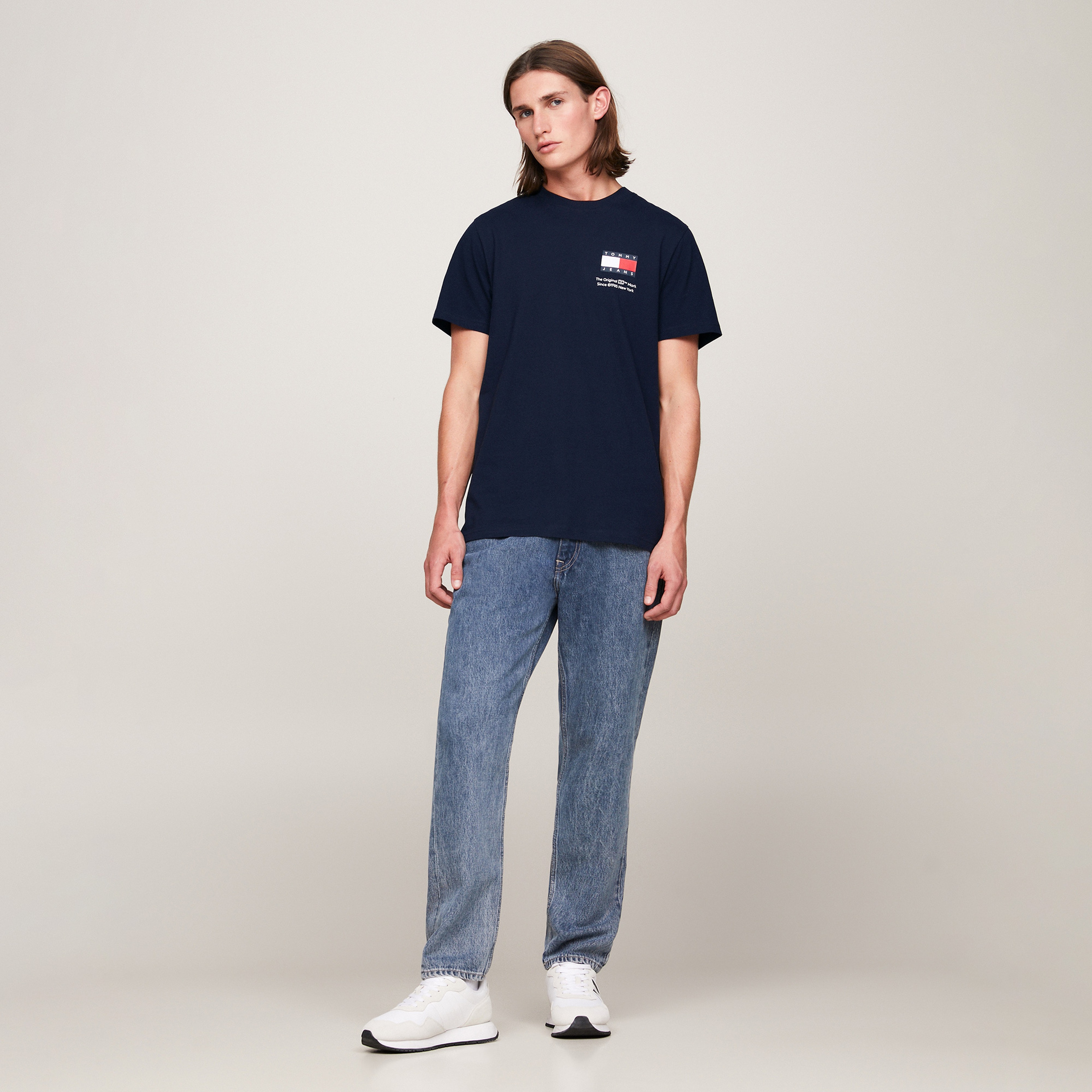 Tommy Hilfiger Erkek Mavi Tshirt