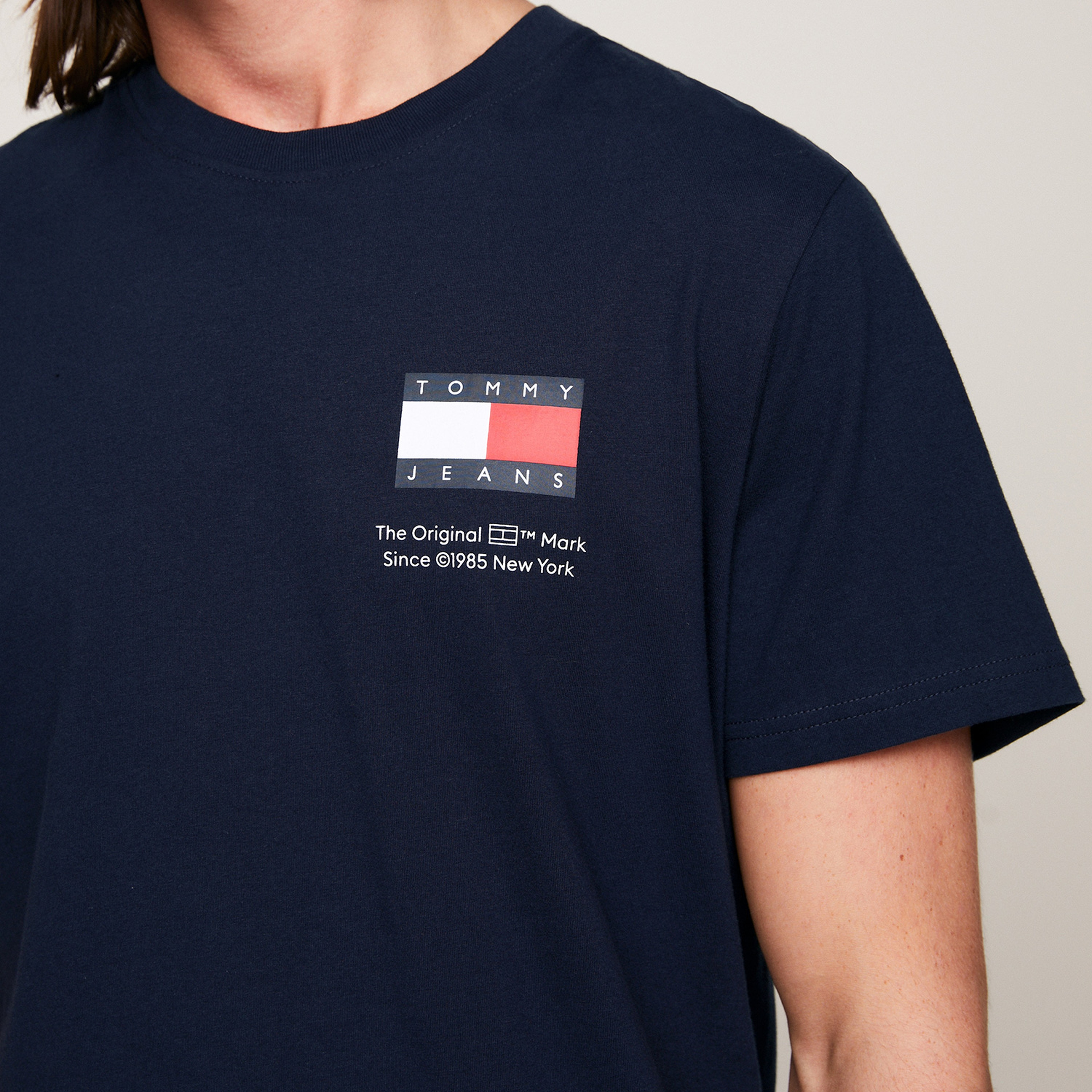 Tommy Hilfiger Erkek Mavi Tshirt