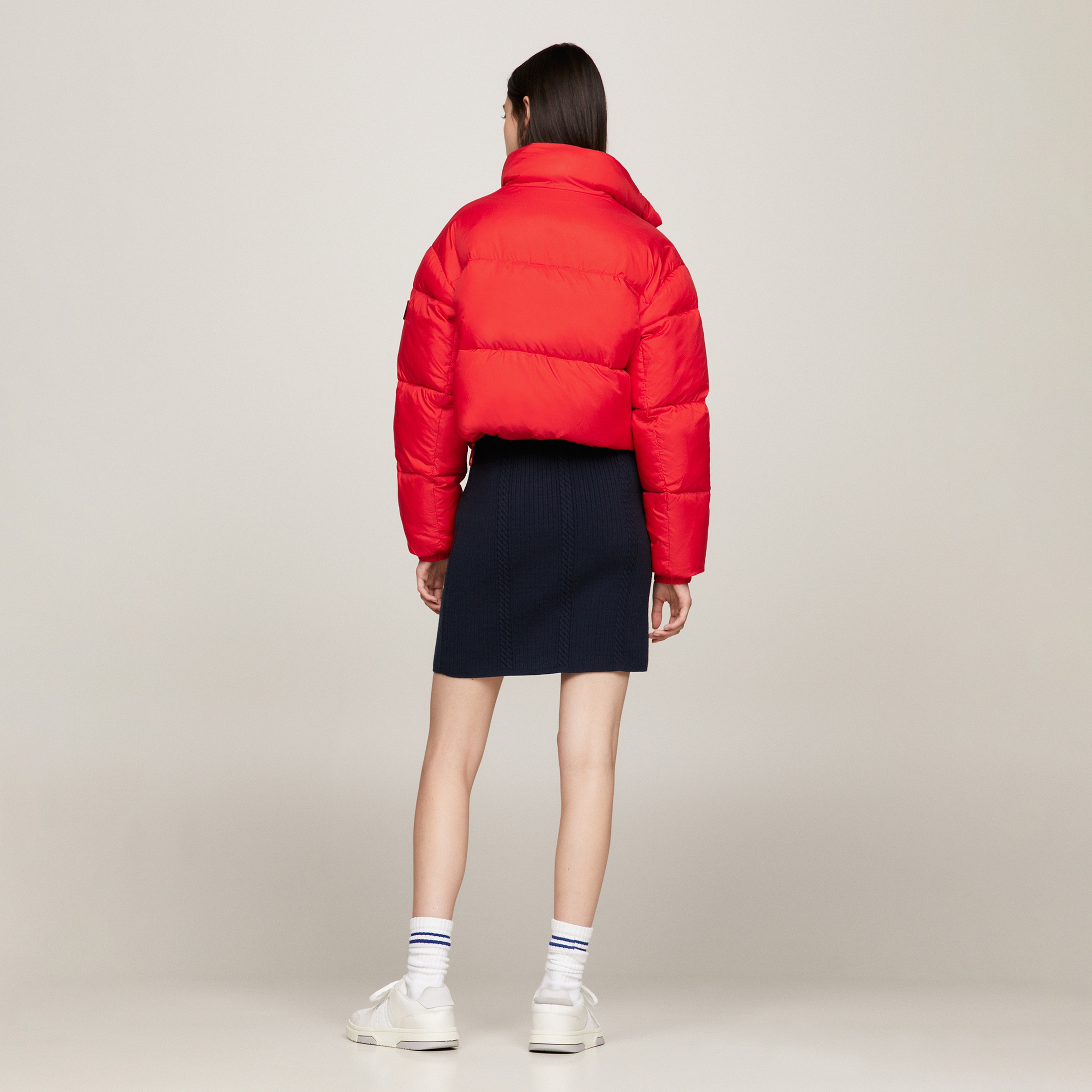 Tommy Hilfiger Kadın Kırmızı Mont