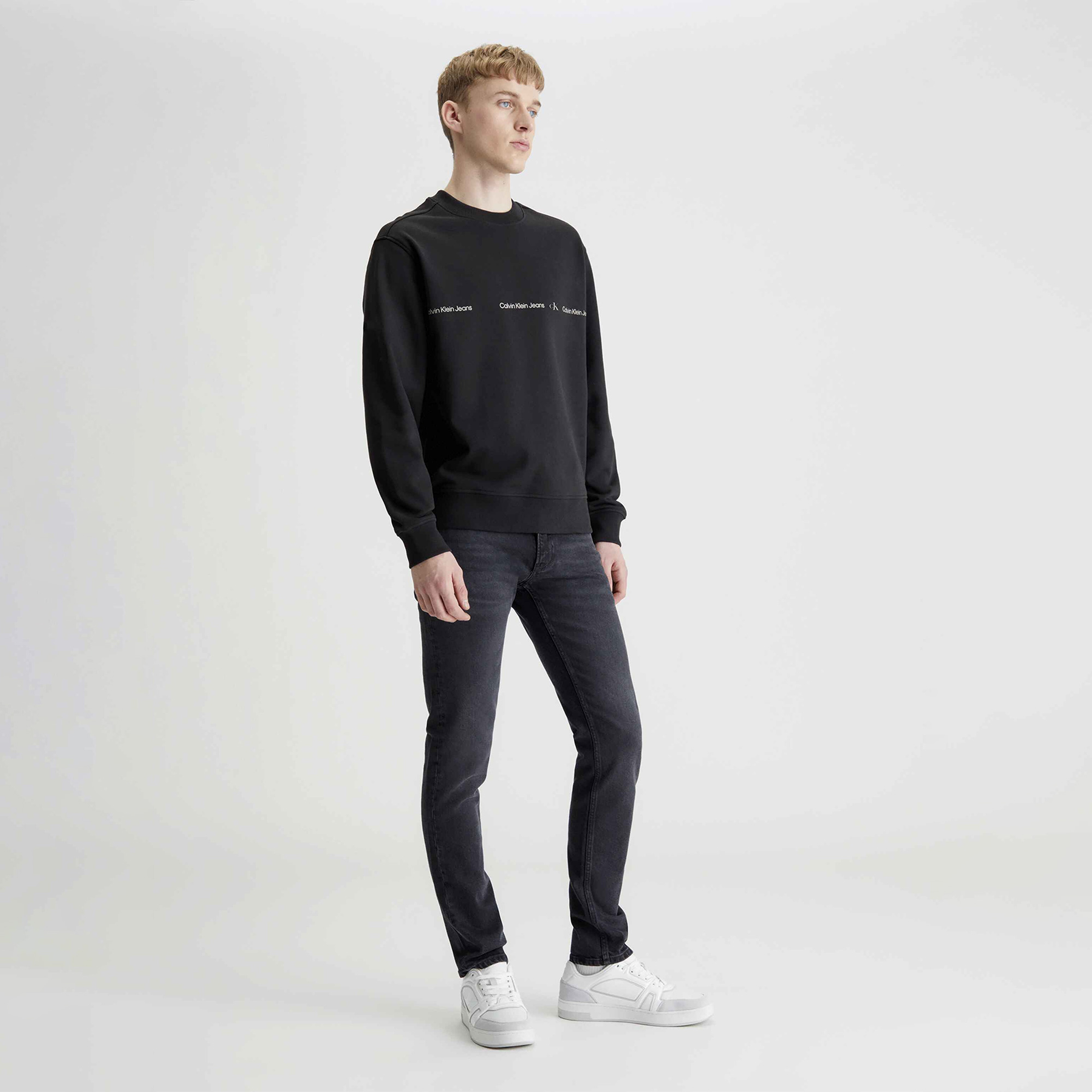 Calvin Klein Erkek Siyah Sweatshirt