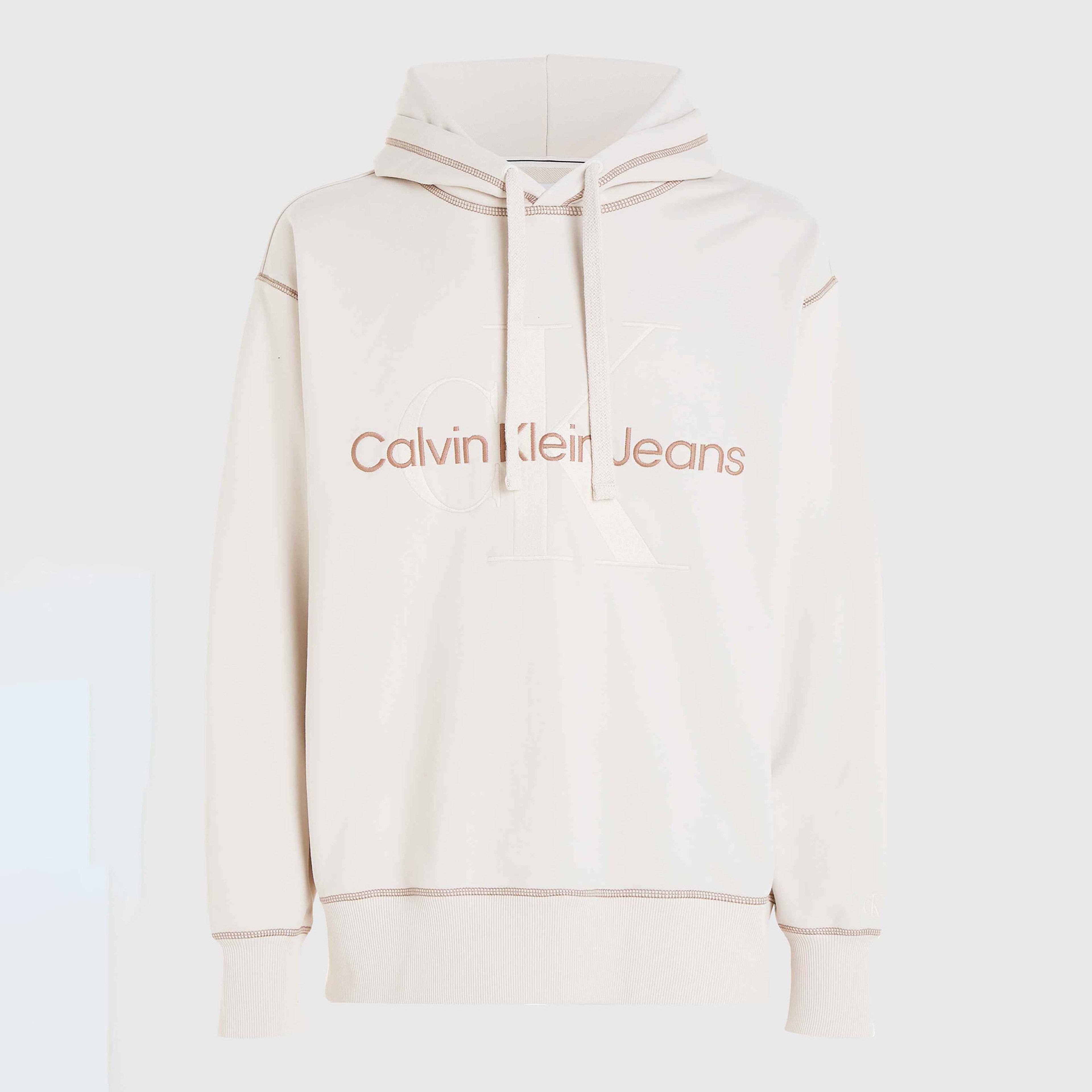Calvin Klein Erkek Beyaz Sweatshirt