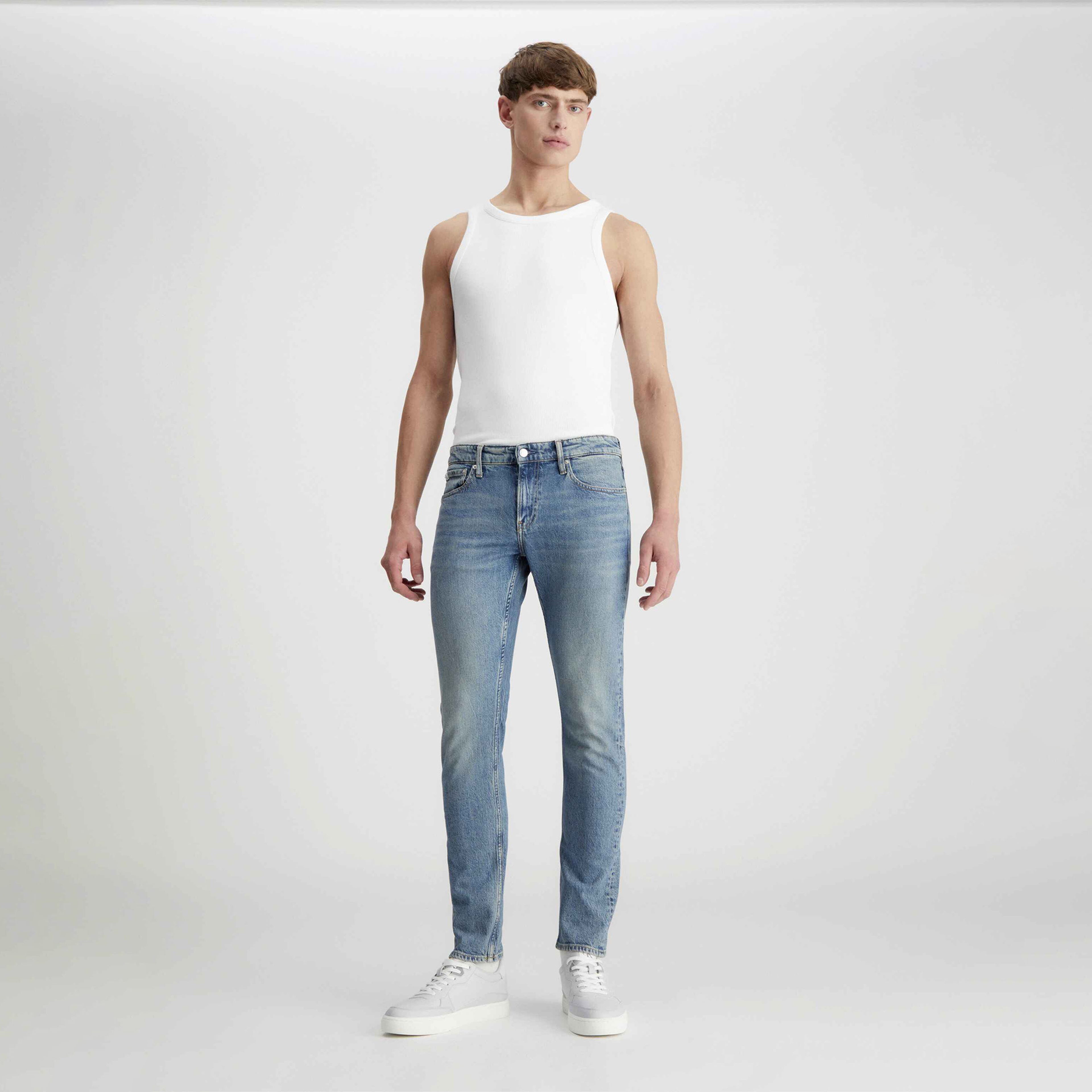 Calvin Klein Erkek Mavi Pantolon