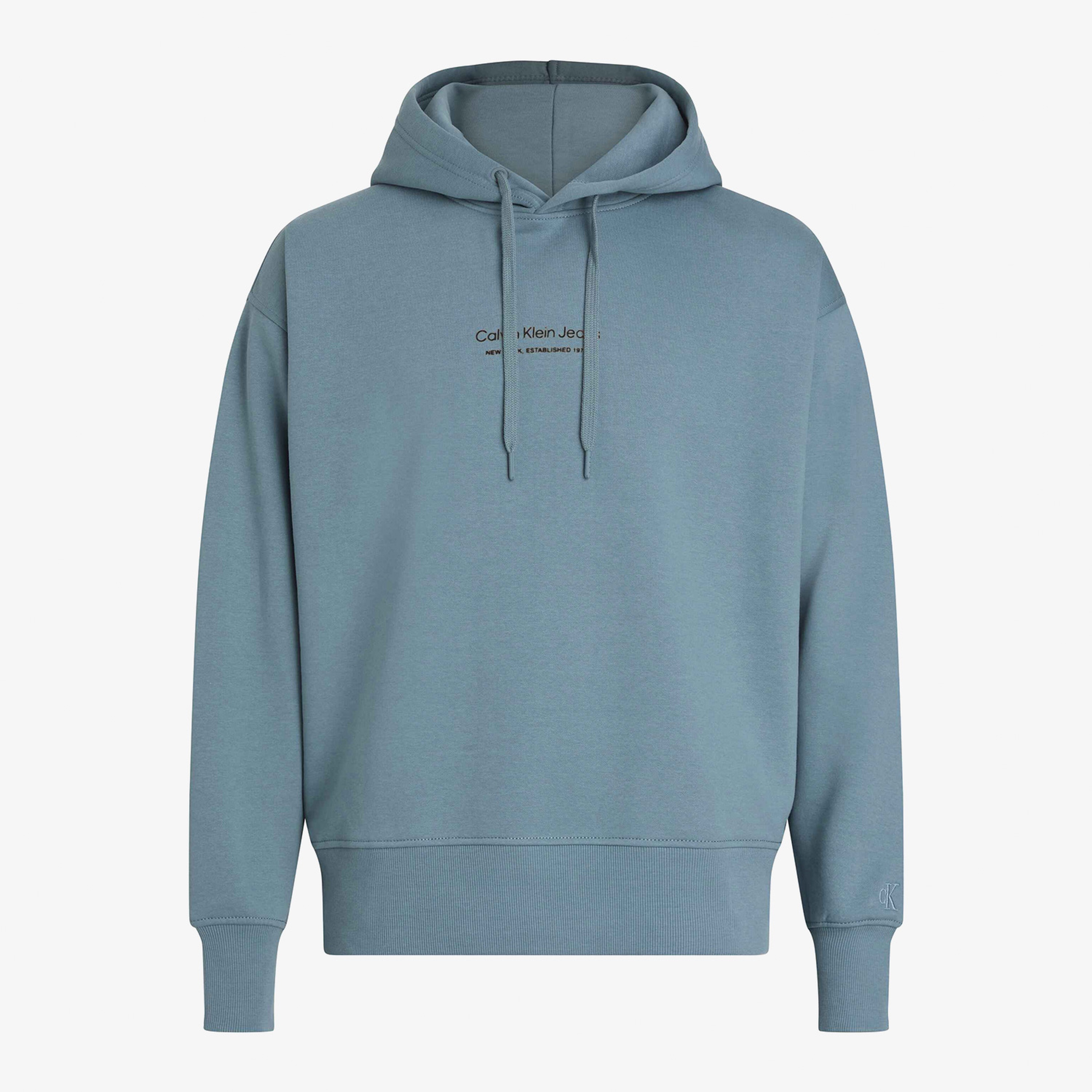 Calvin Klein Erkek Mavi Sweatshirt