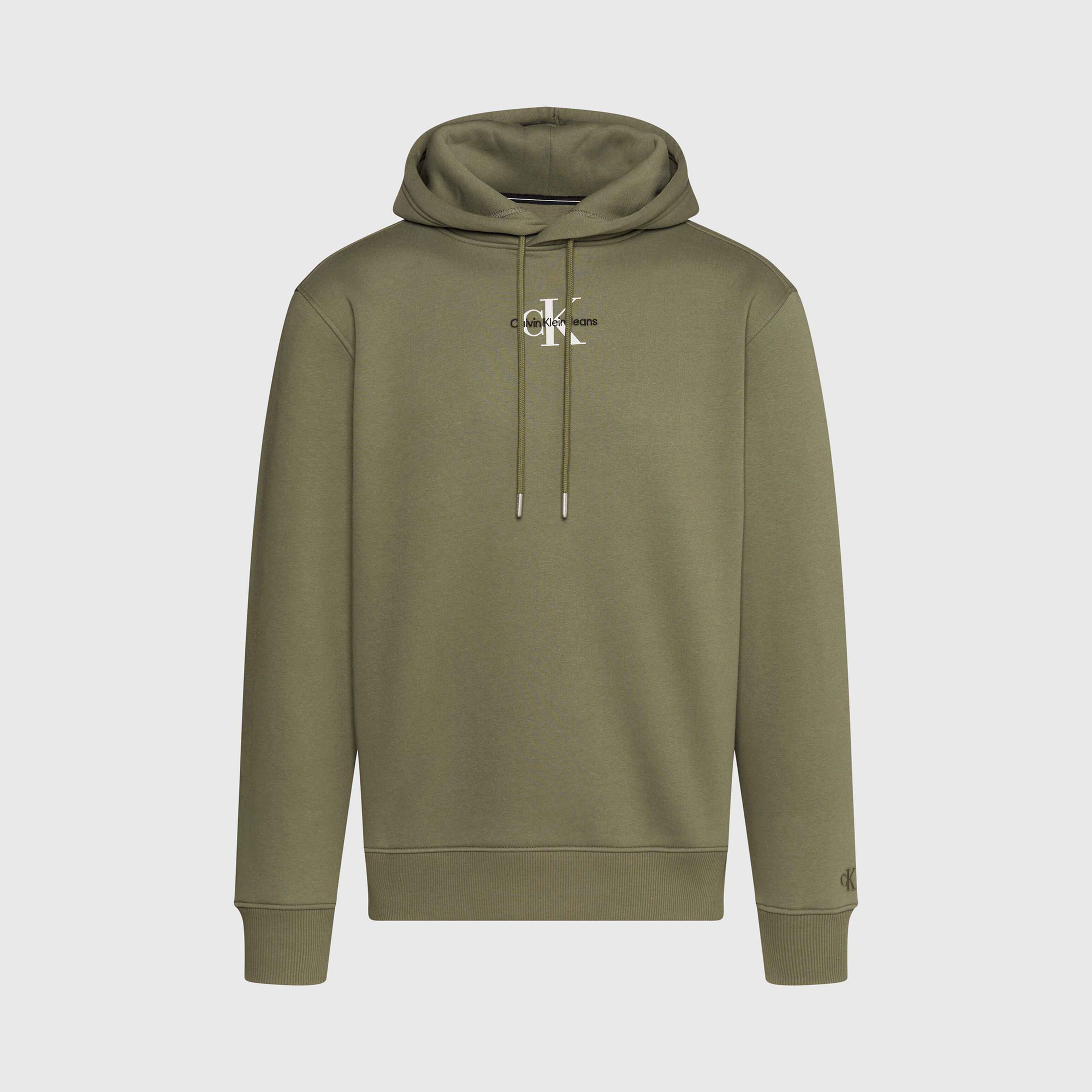 Calvin Klein Jeans Monologo Erkek Yeşil Sweatshirt