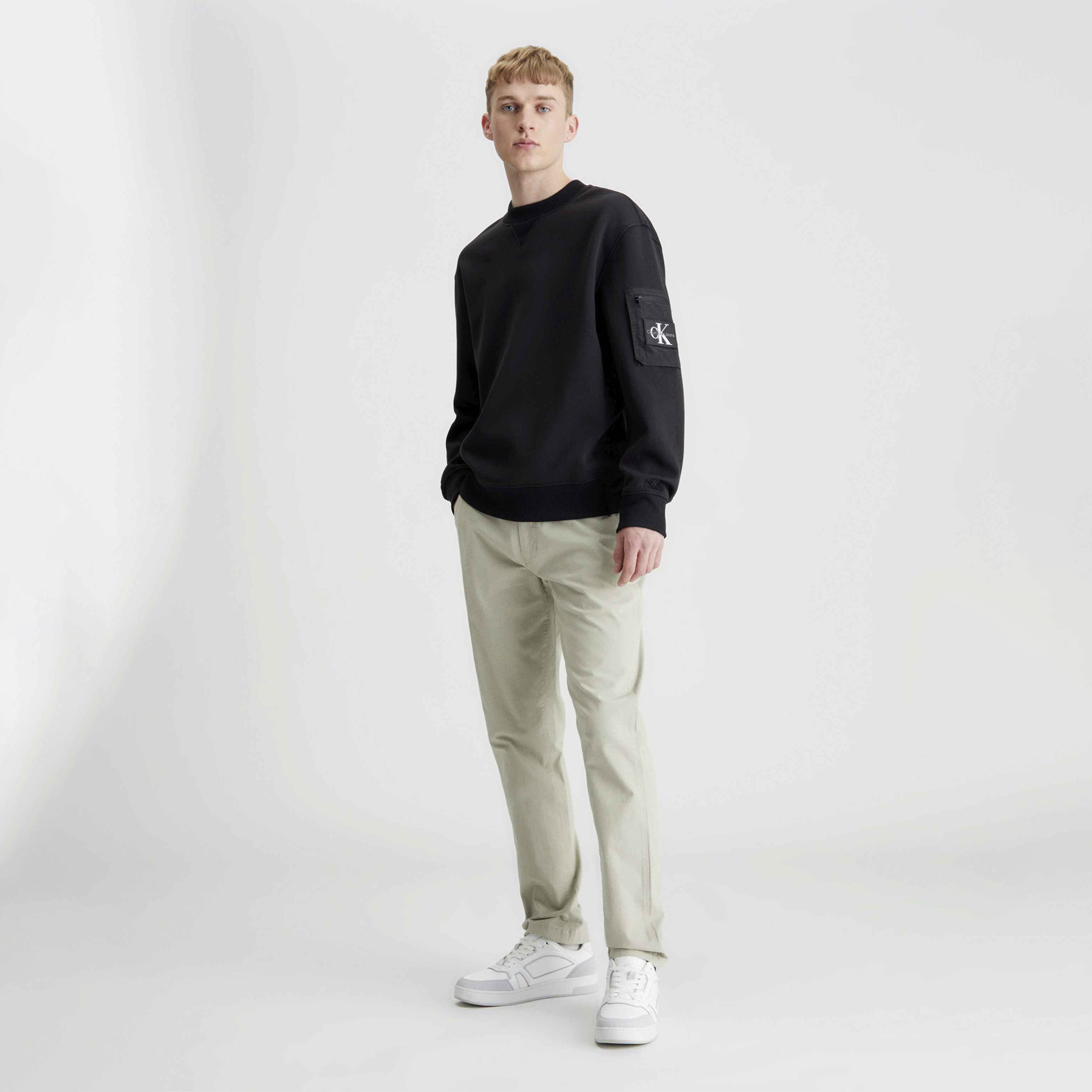 Calvin Klein Erkek Siyah Sweatshirt
