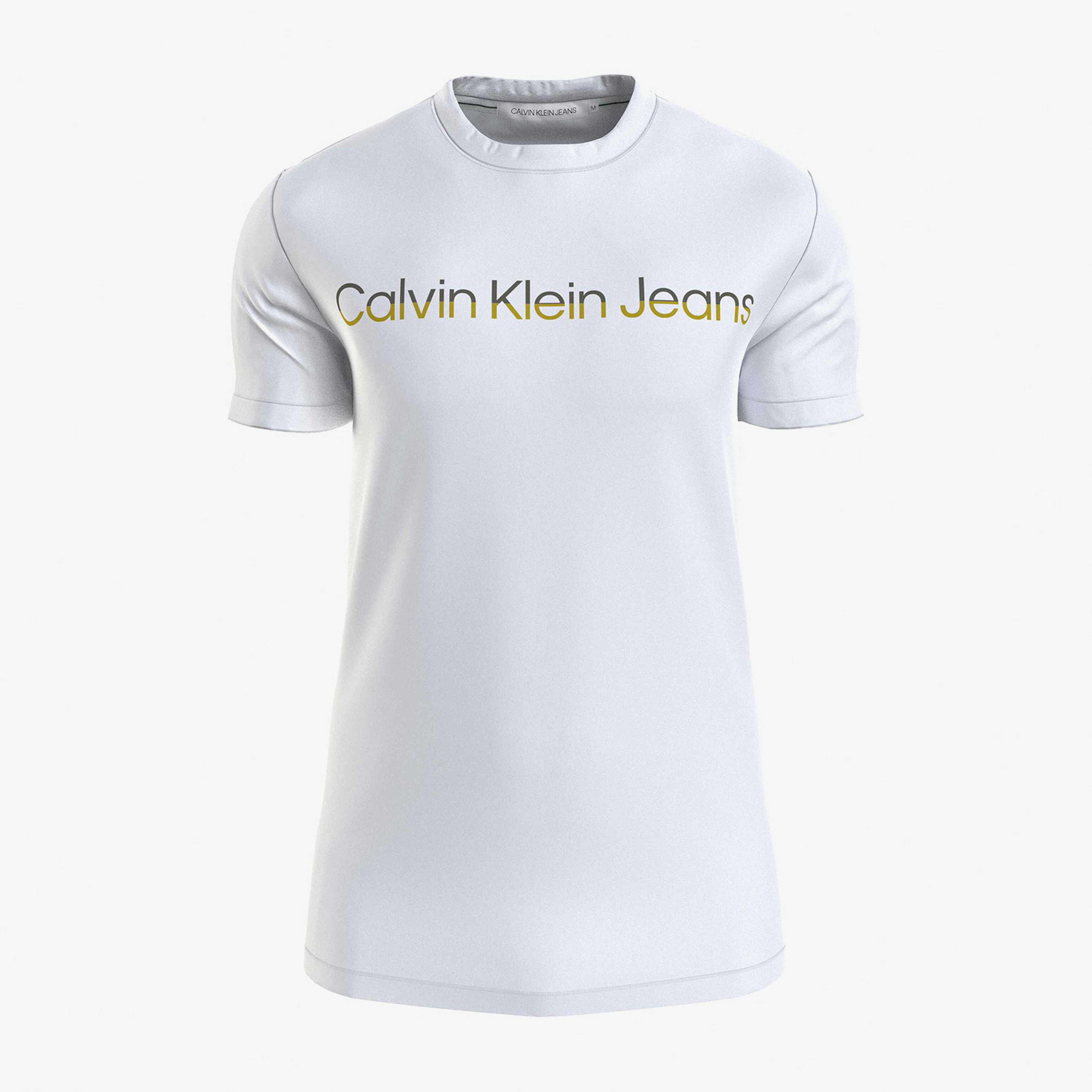 Calvin Klein Erkek Beyaz Tshirt