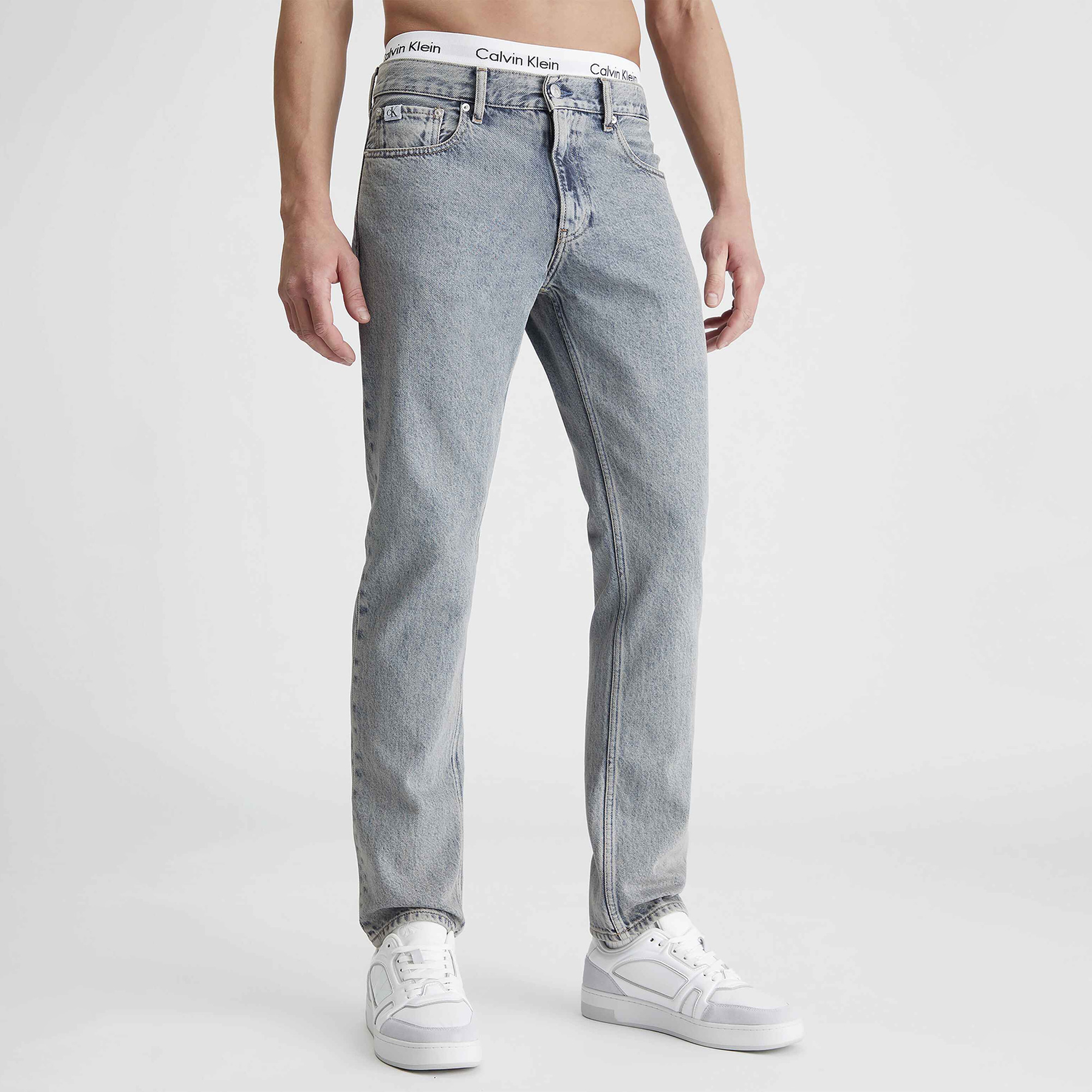 Calvin Klein Erkek Mavi Pantolon