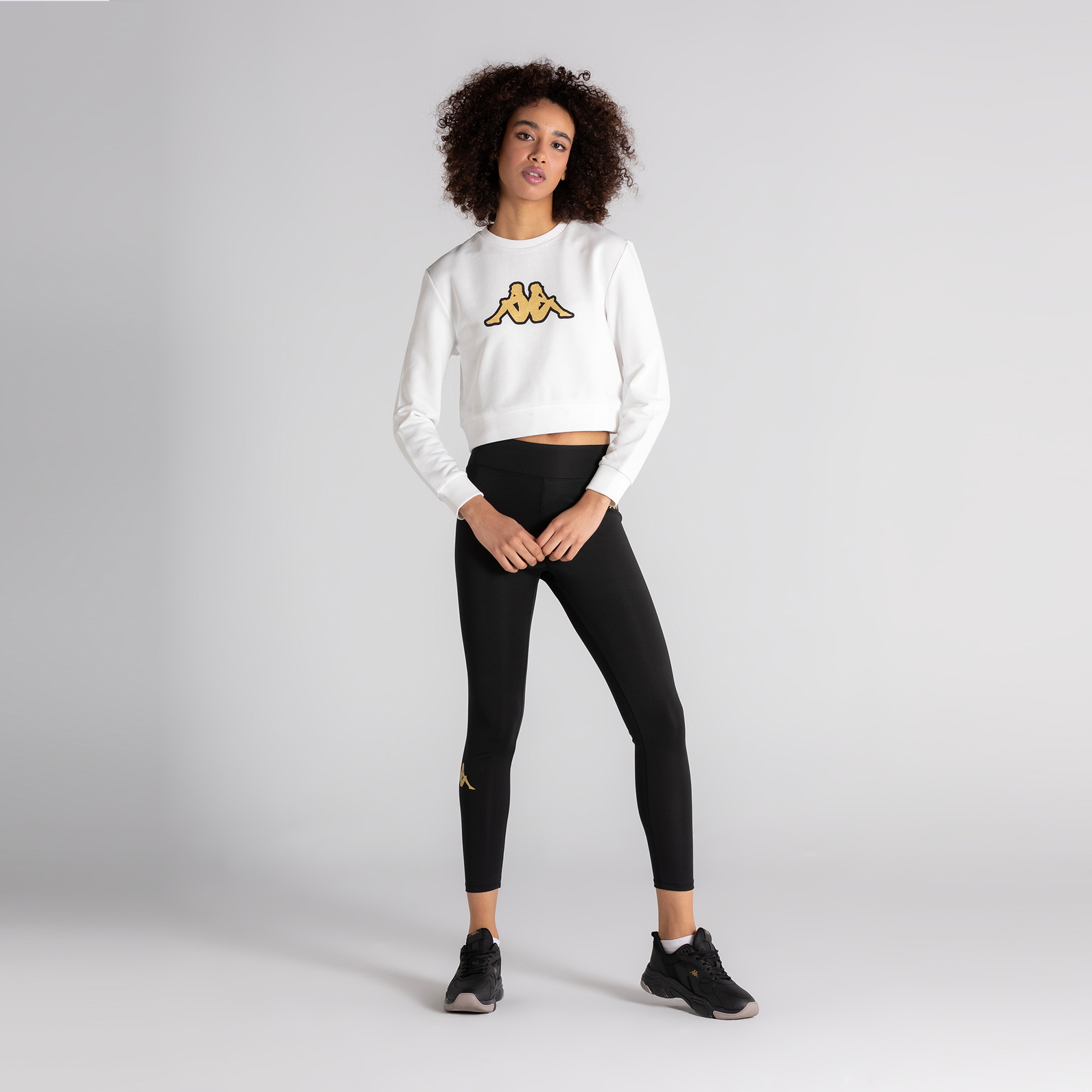 Kappa Kadın Beyaz Sweatshirt