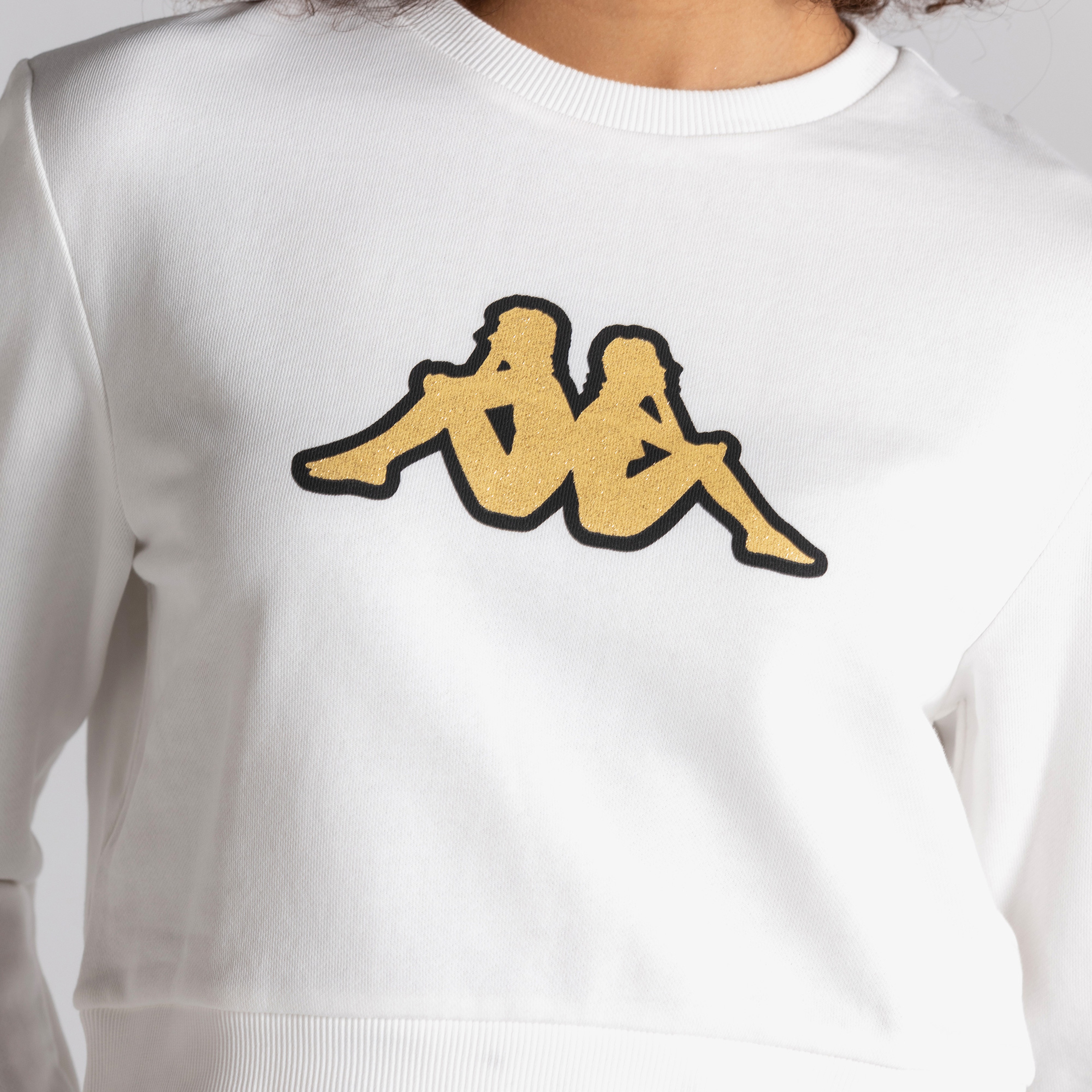 Kappa Kadın Beyaz Sweatshirt