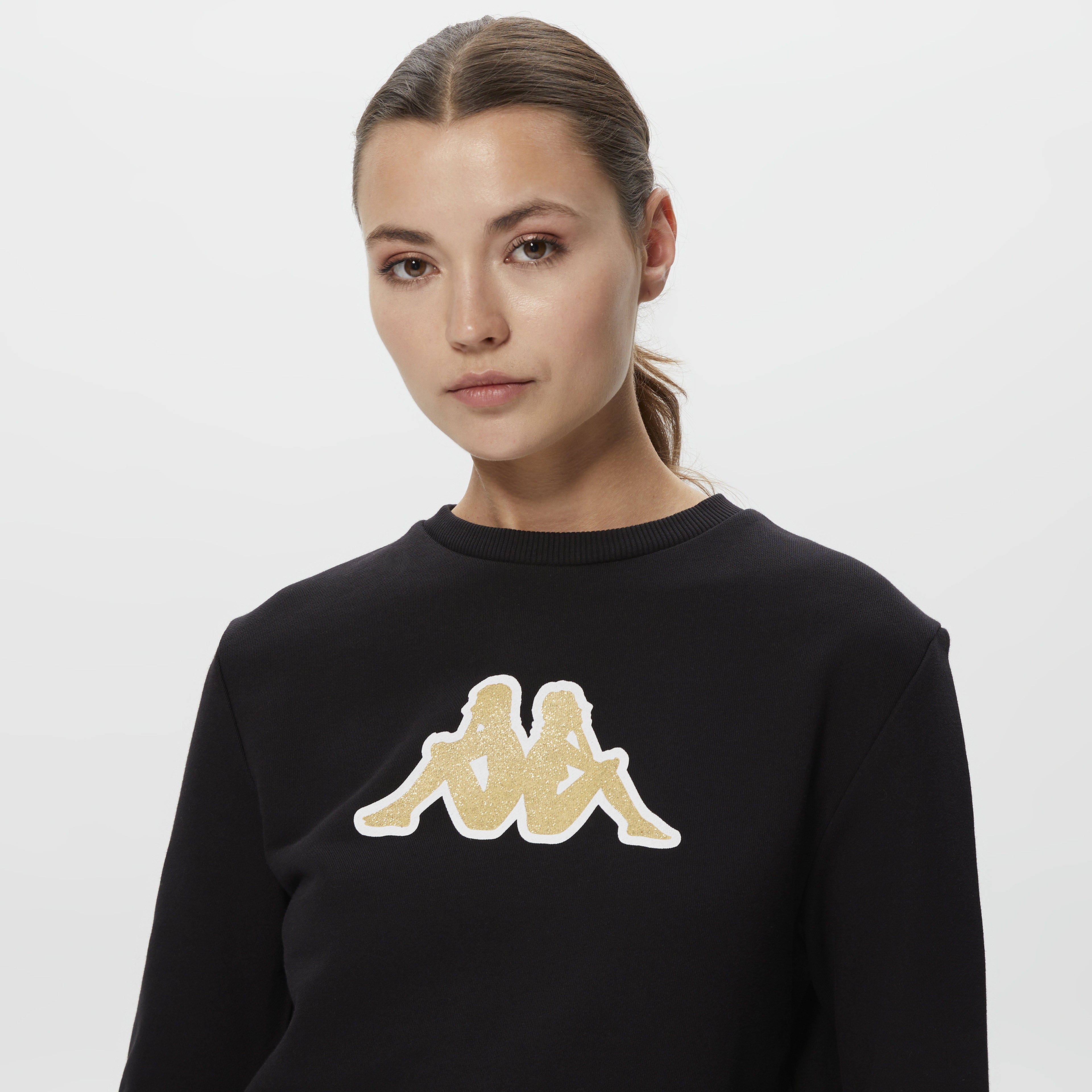 Kappa Kadın Siyah Sweatshirt