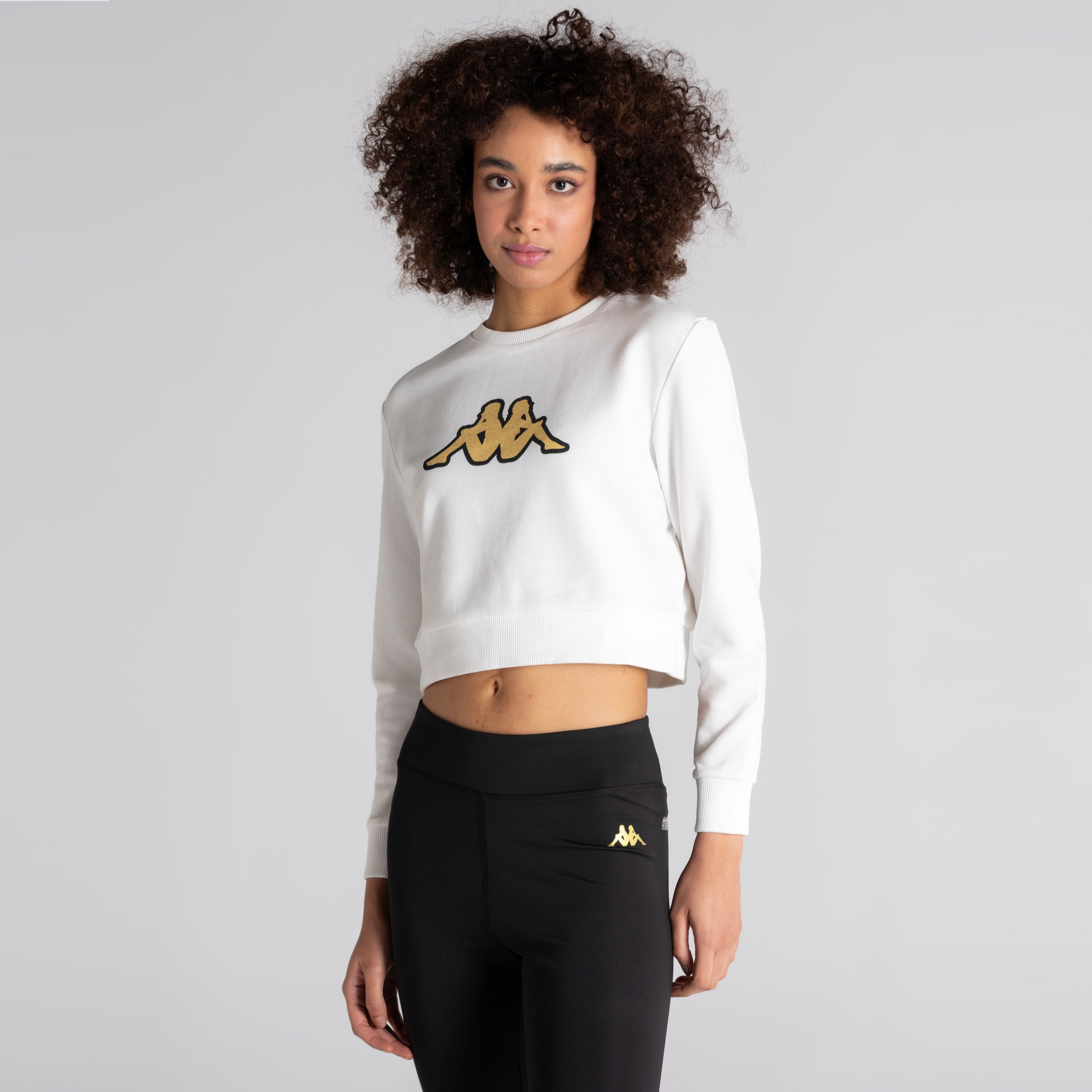 Kappa Kadın Beyaz Sweatshirt