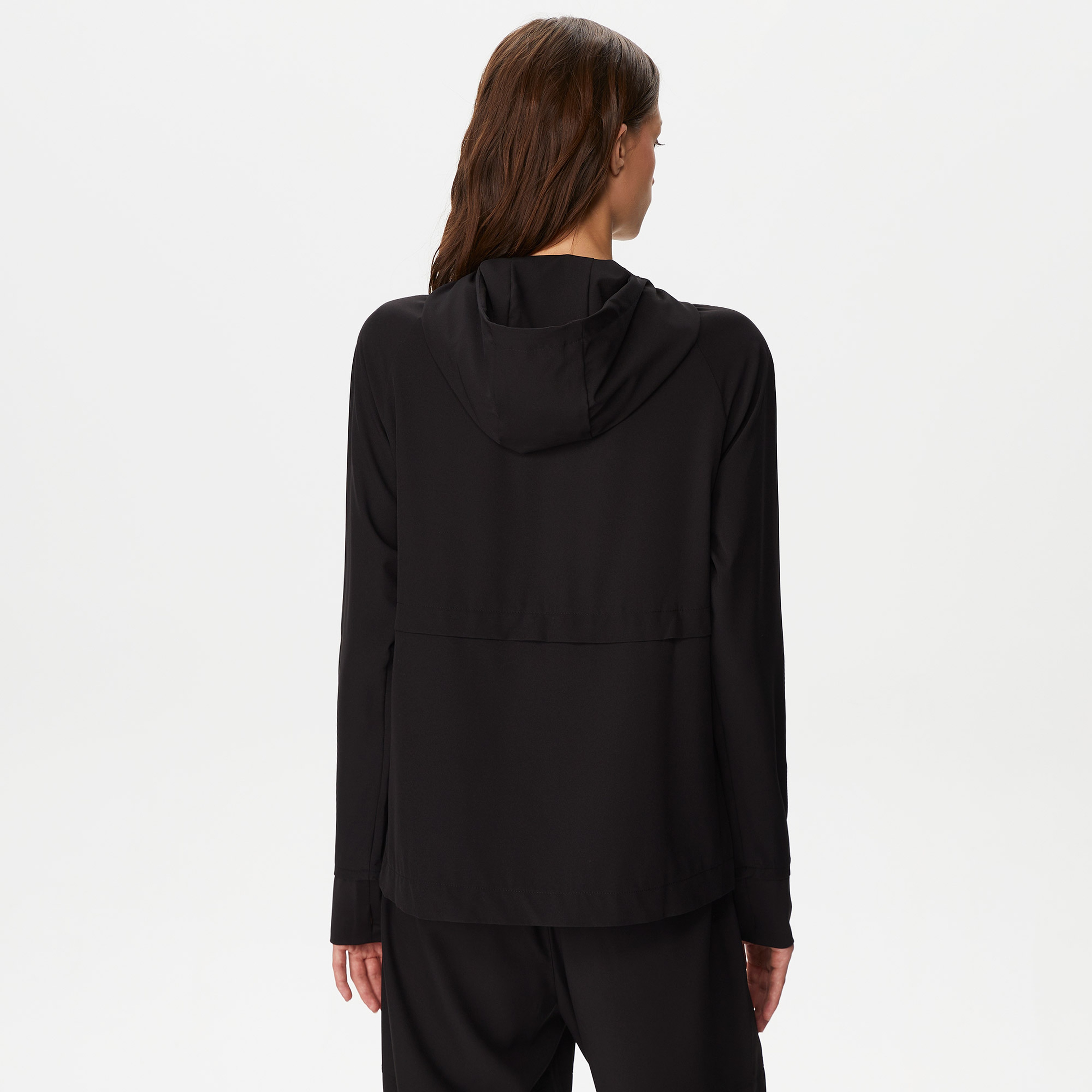 Kappa Kadın Siyah Yağmurluk