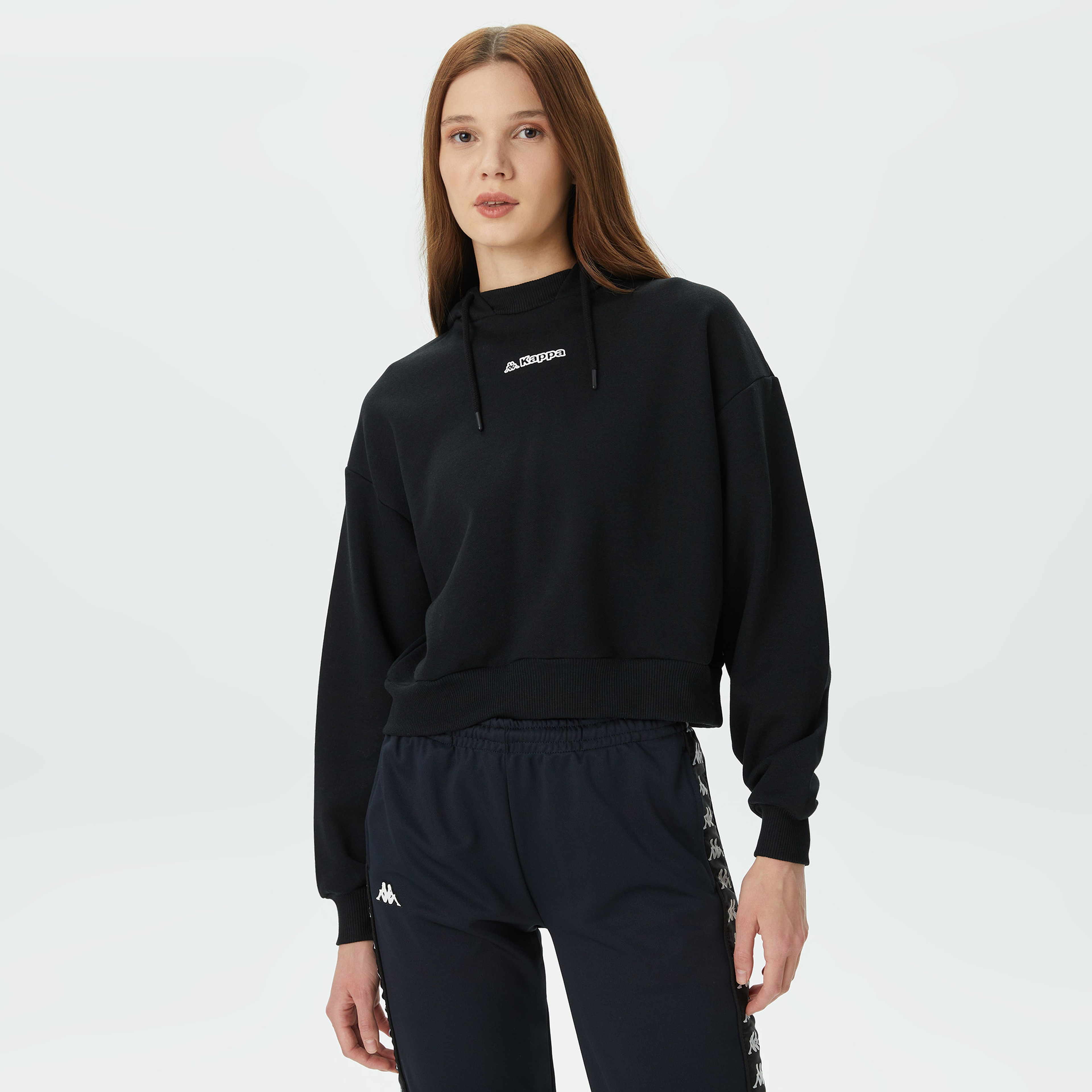 Kappa Kadın Siyah Sweatshirt