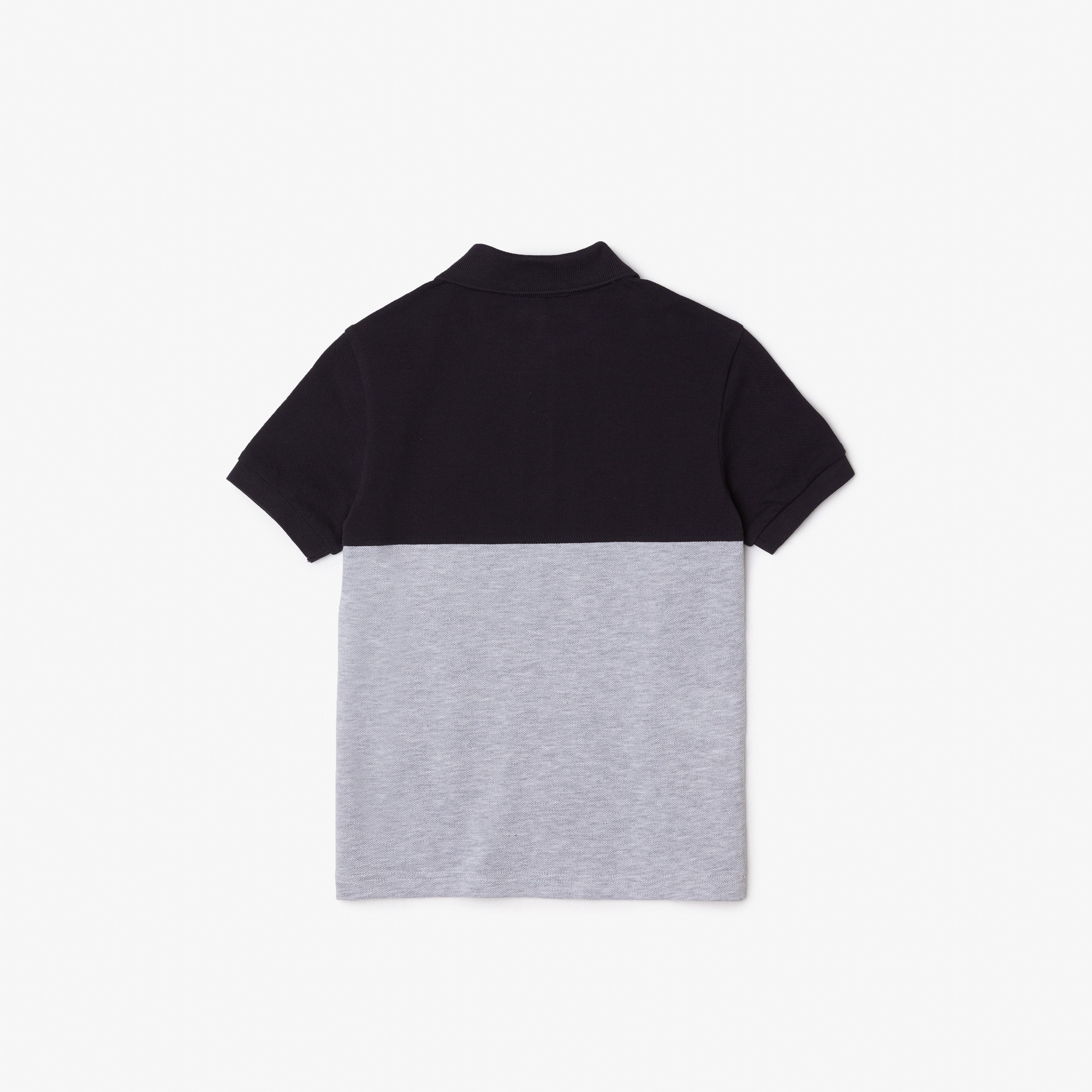 Çocuk Renk Bloklu Gri Polo