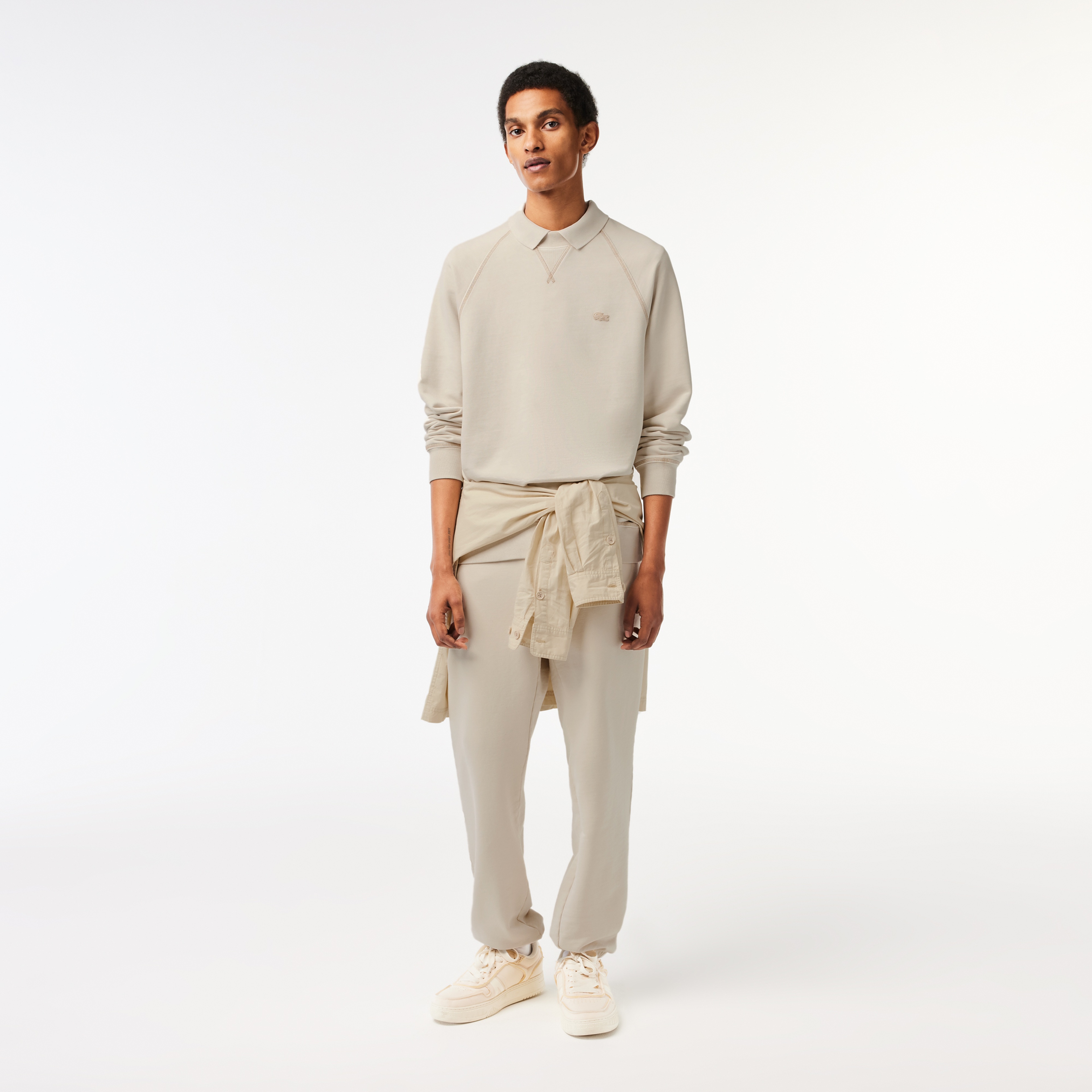 Erkek Relaxed Fit Bisiklet Yaka Kahverengi Sweatshirt