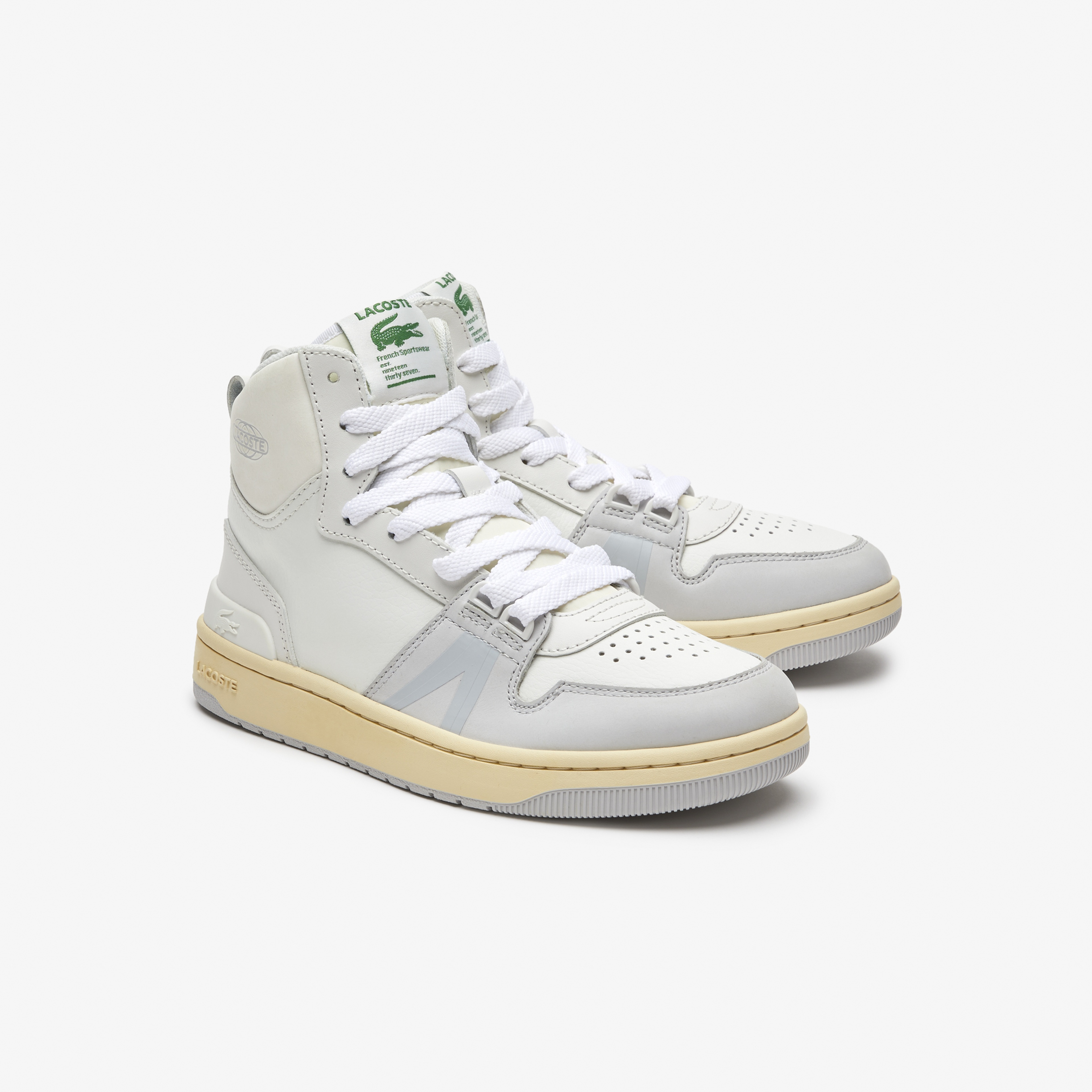 Lacoste L001 Mid Kadın Beyaz Sneaker